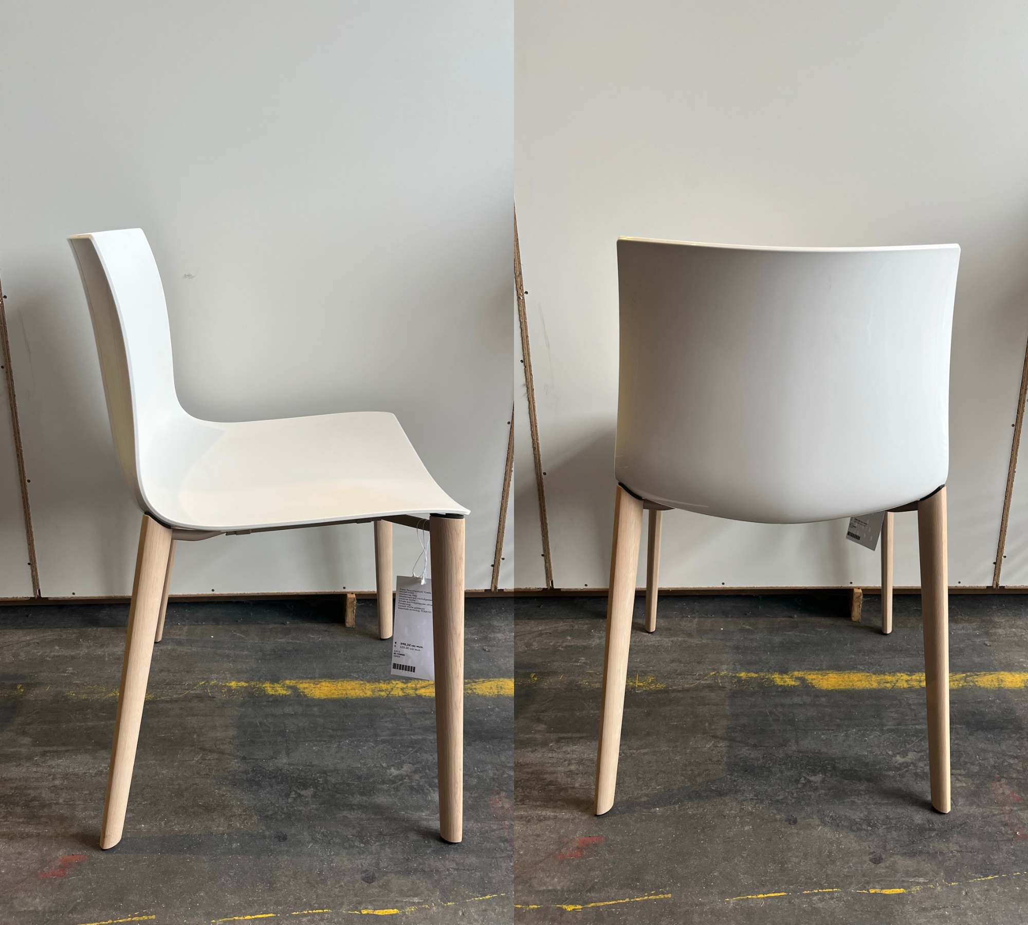 Catifa 46 visitor chair Oak White