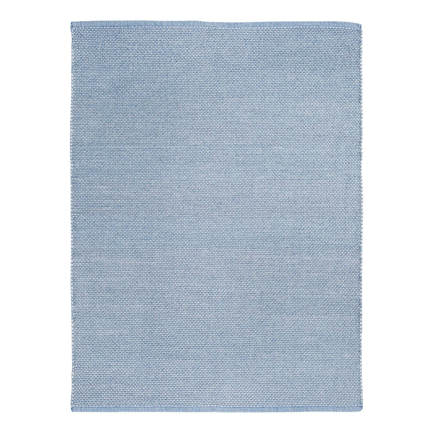 Wollteppich Wohnidee Liv Baumwolle Hellblau