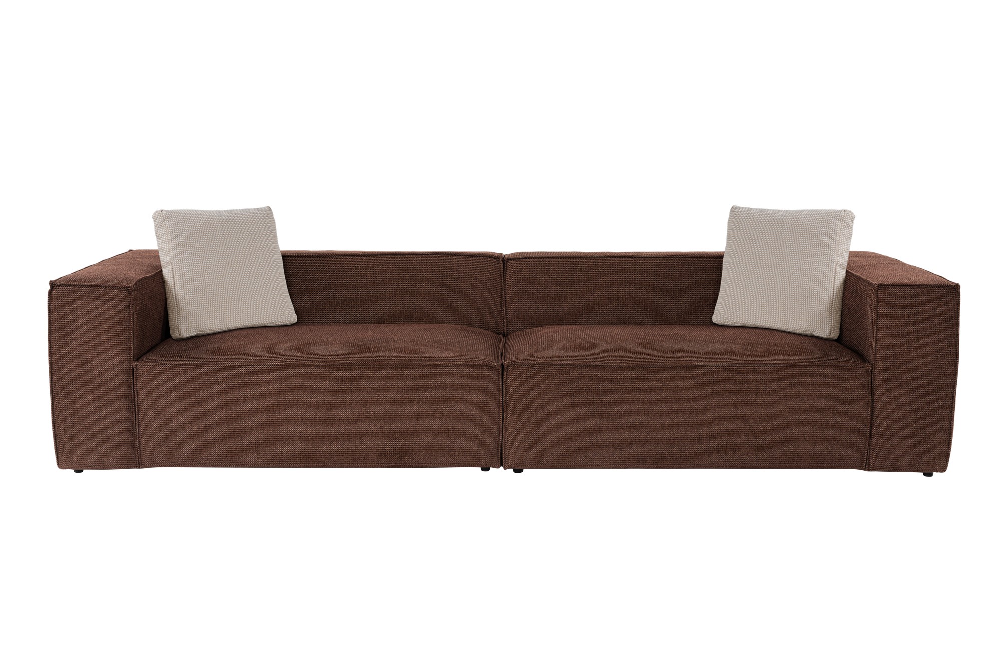 Lora 4-seater sofa brown