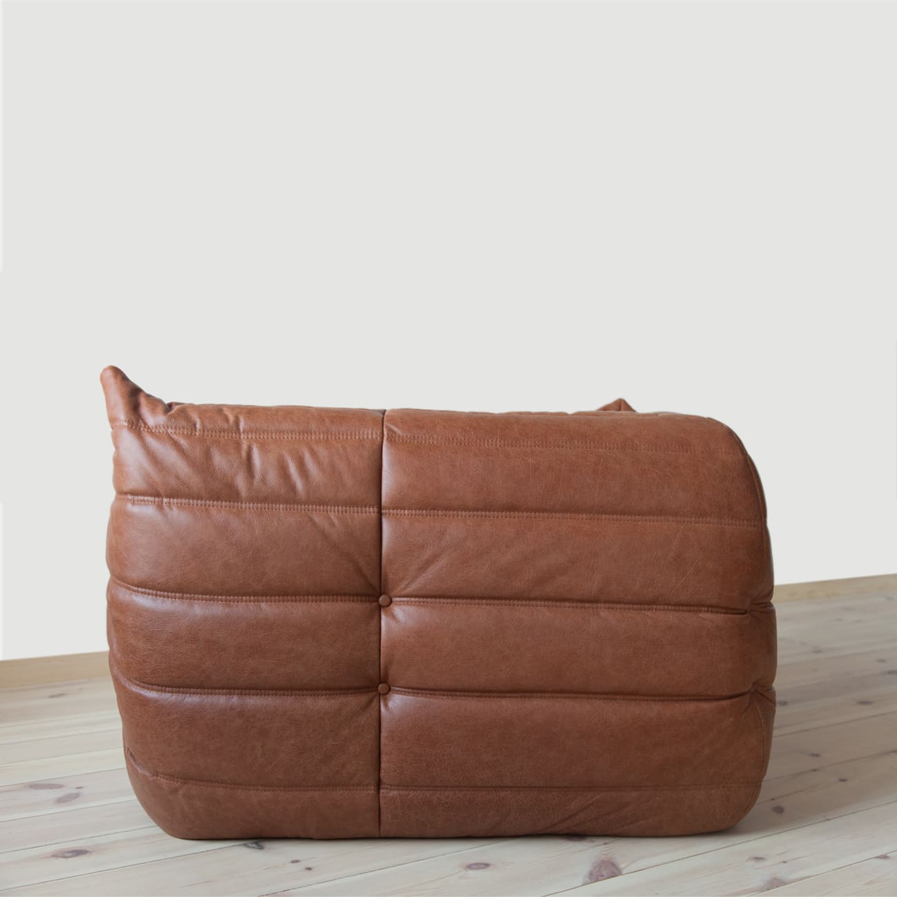 Togo Ecksofa Pull-Up-Leder Kentuckybraun