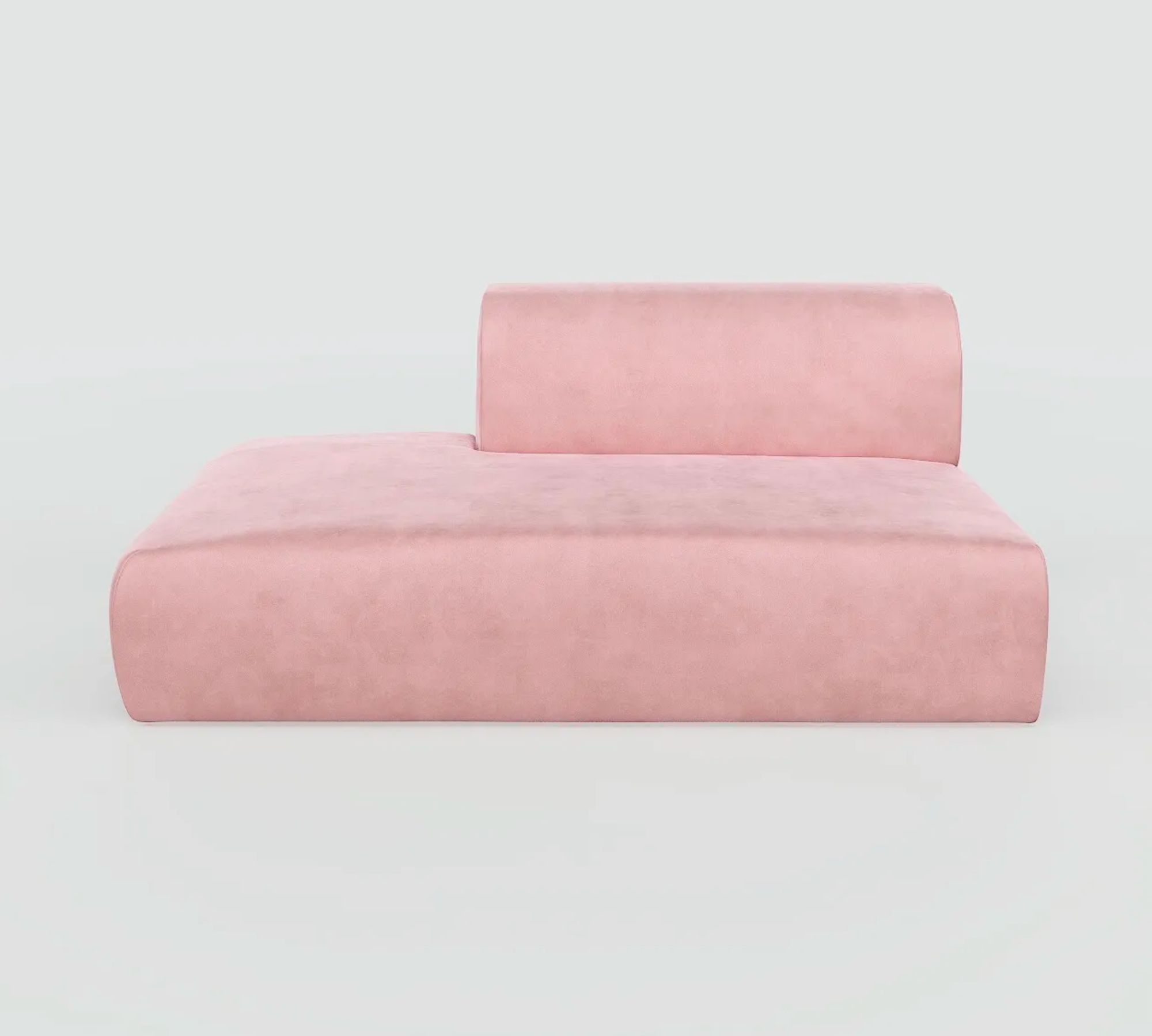 Pyllow Sofa 2-Sitzer Samt Bonbonrosa