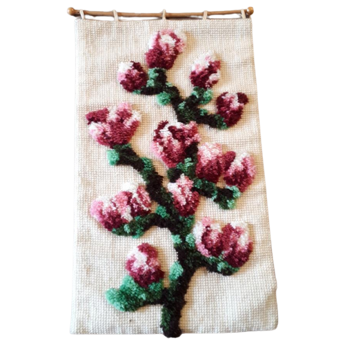 Vintage Wandteppich Smyrna Wandbehang