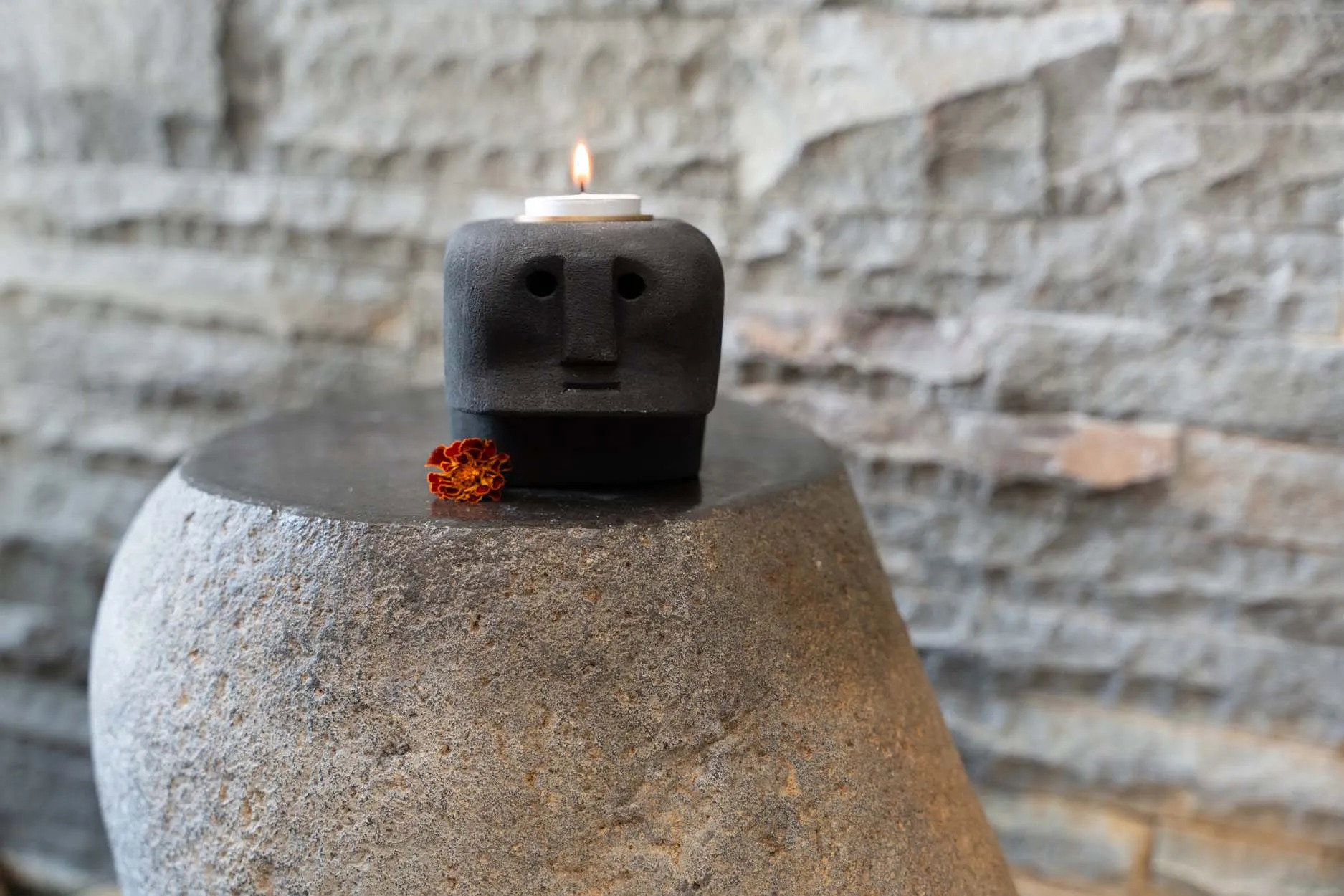 Sumba Stone #27 Candle Holder