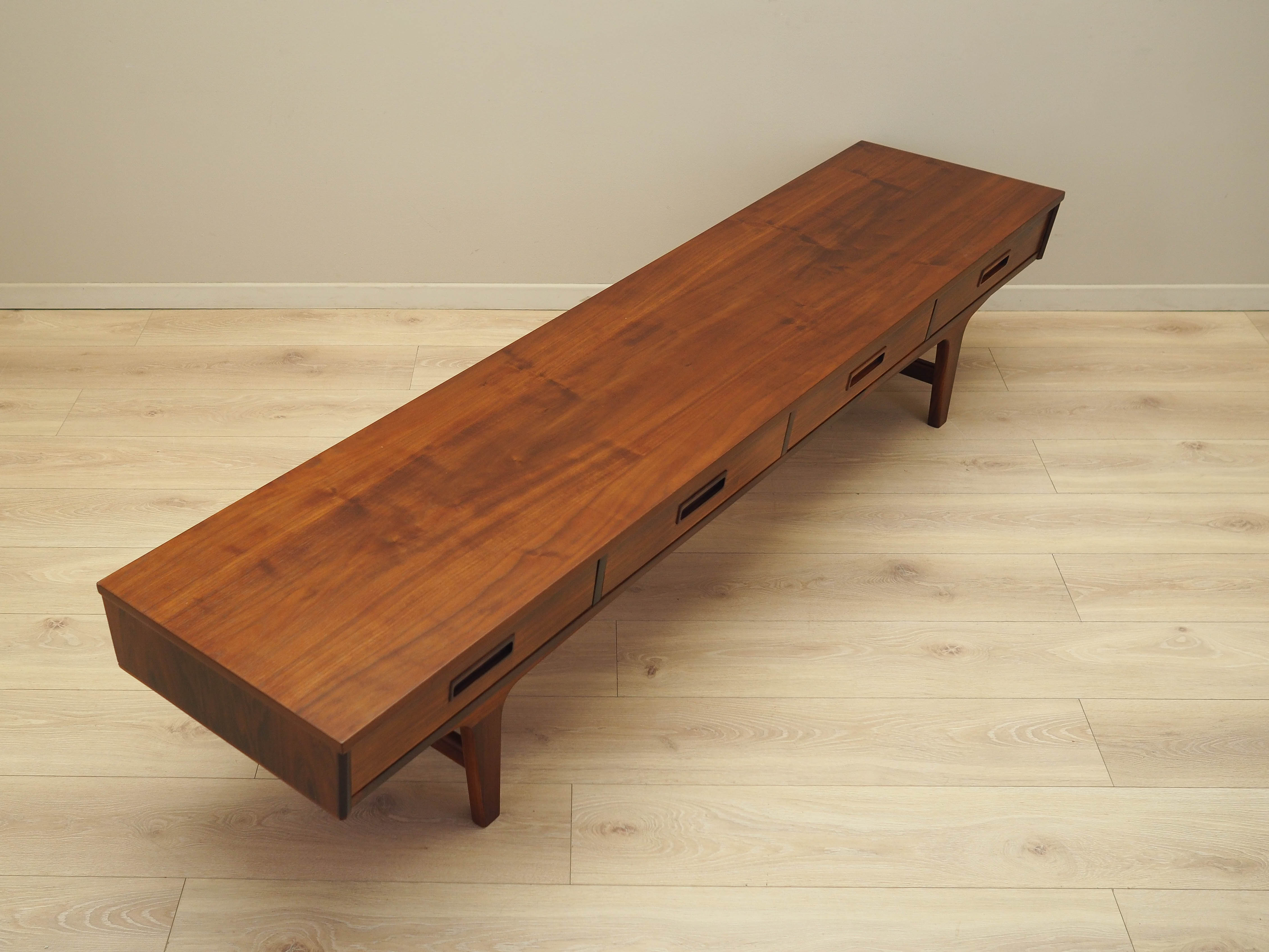 Walnuss Lowboard Braun 1970er Jahre
