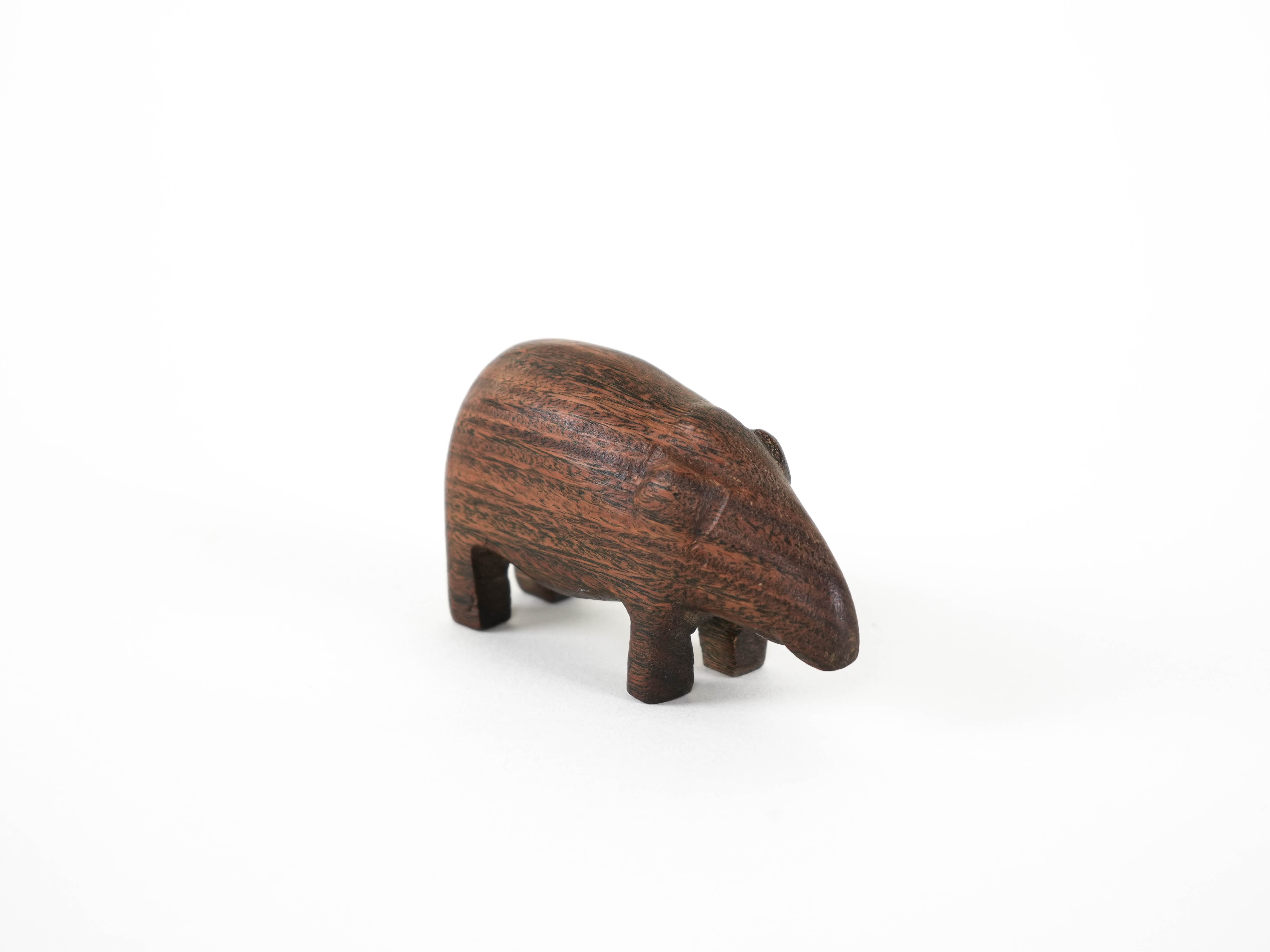 Holztierfigur 1970er Jahre