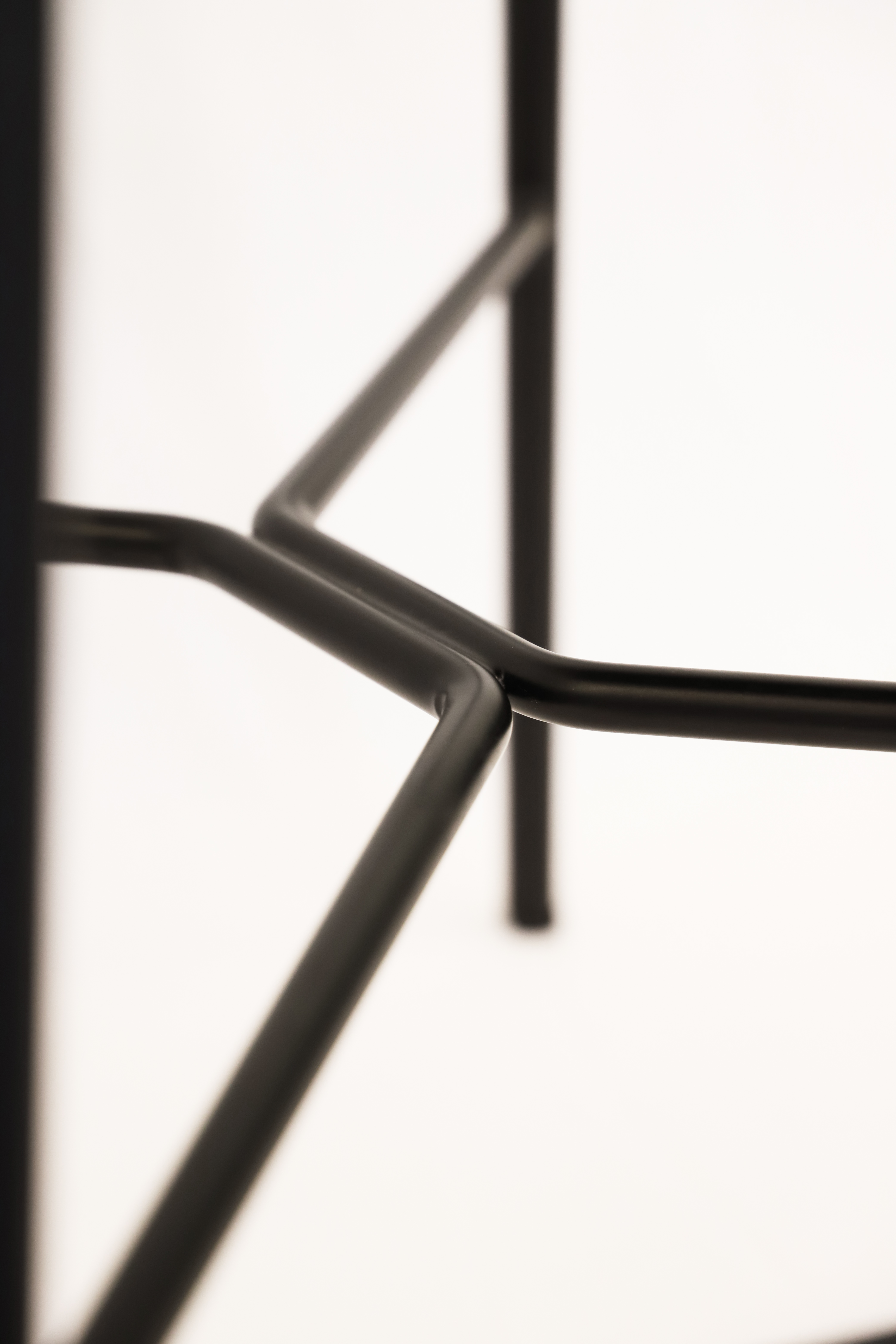 Marlen Bar Stool Faux Leather Metal Beige