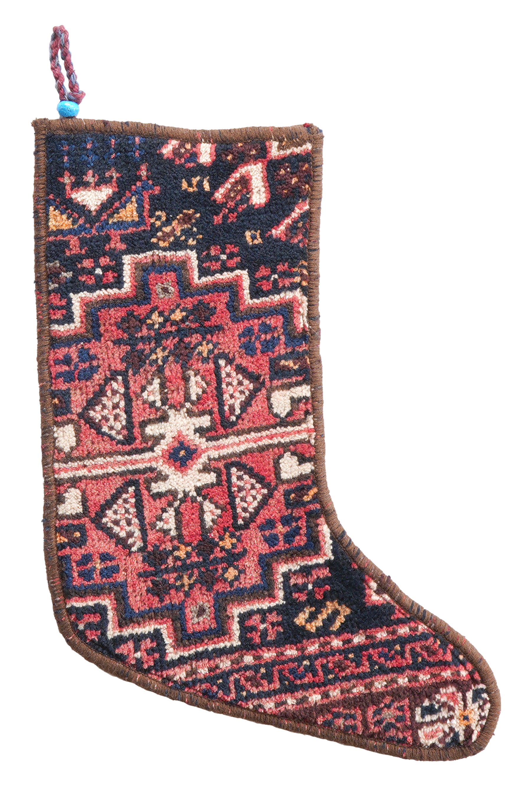 Weihnachtsstrumpf Wolle Mehrfarbig 41x56cm