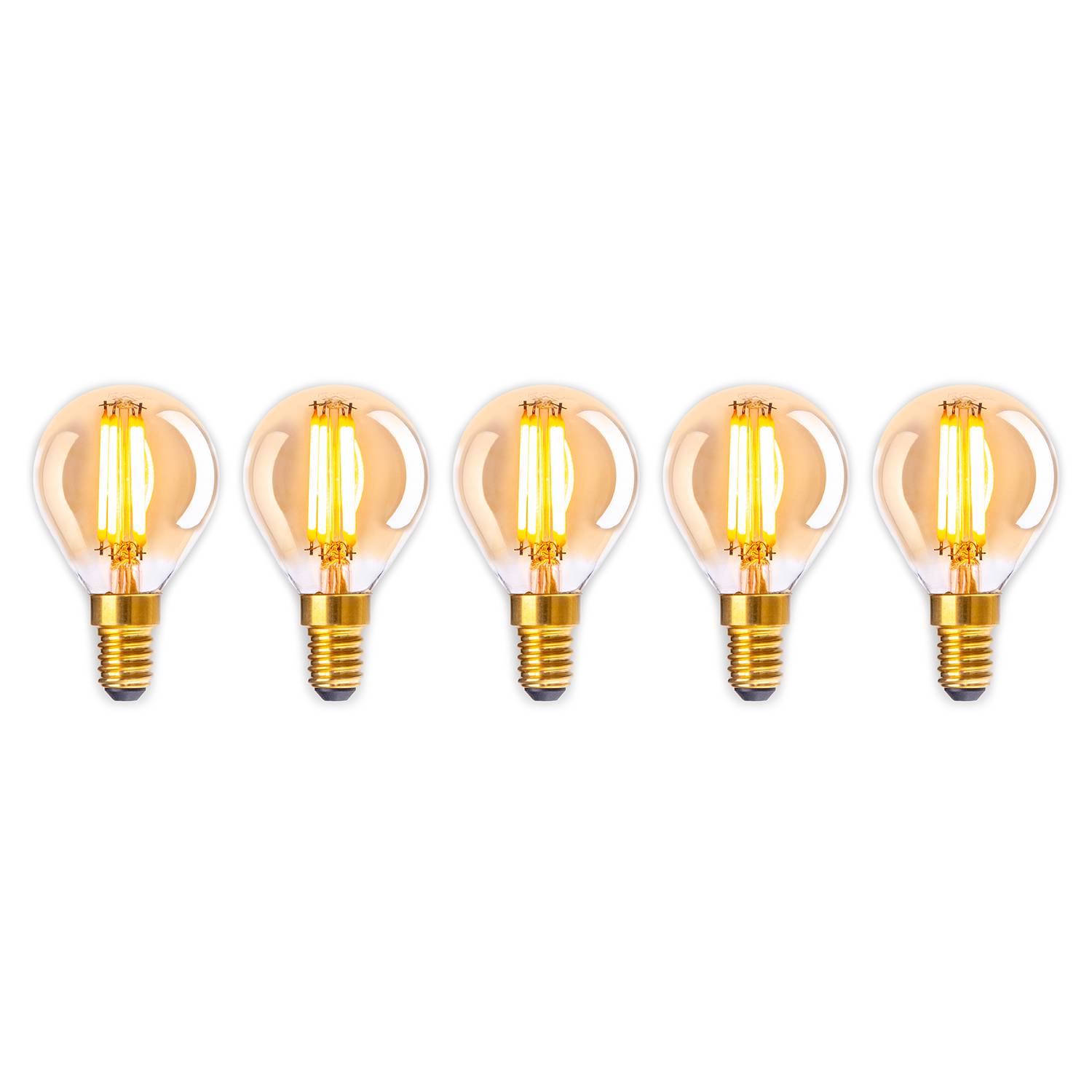 LED-Leuchtmittel Wales (5er-Set) Klarglas / Eisen 5-flammig