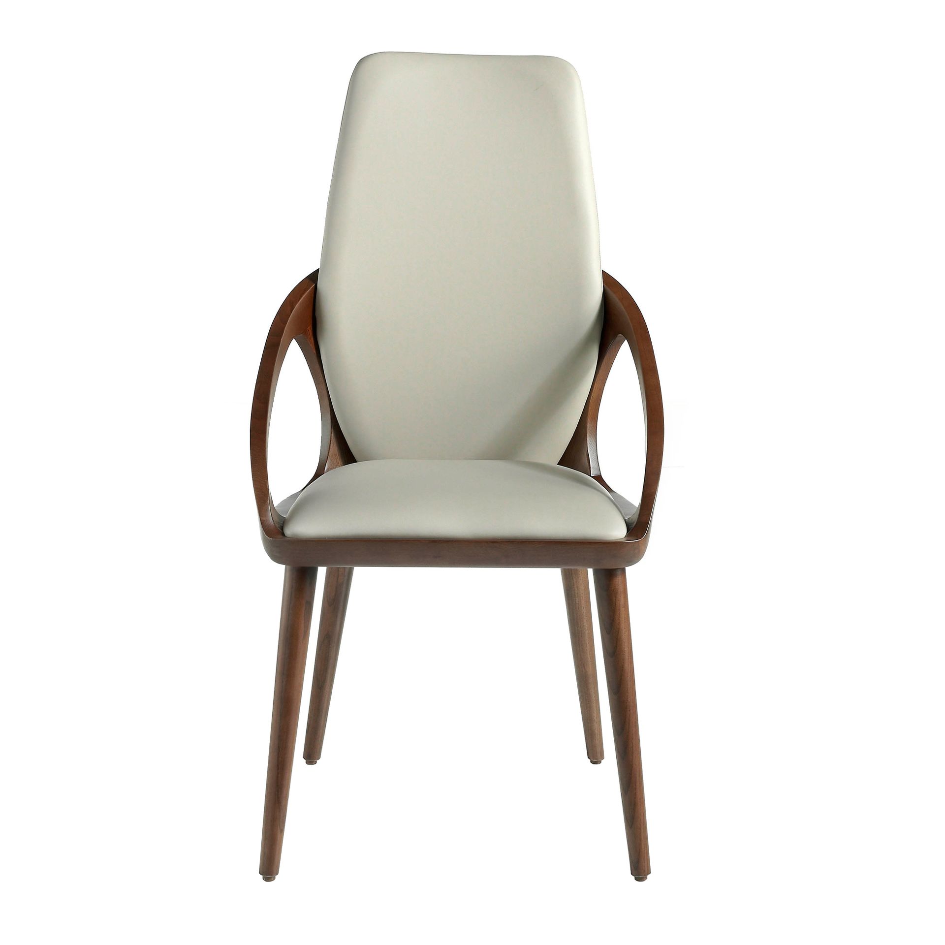 Dining chair faux leather cream