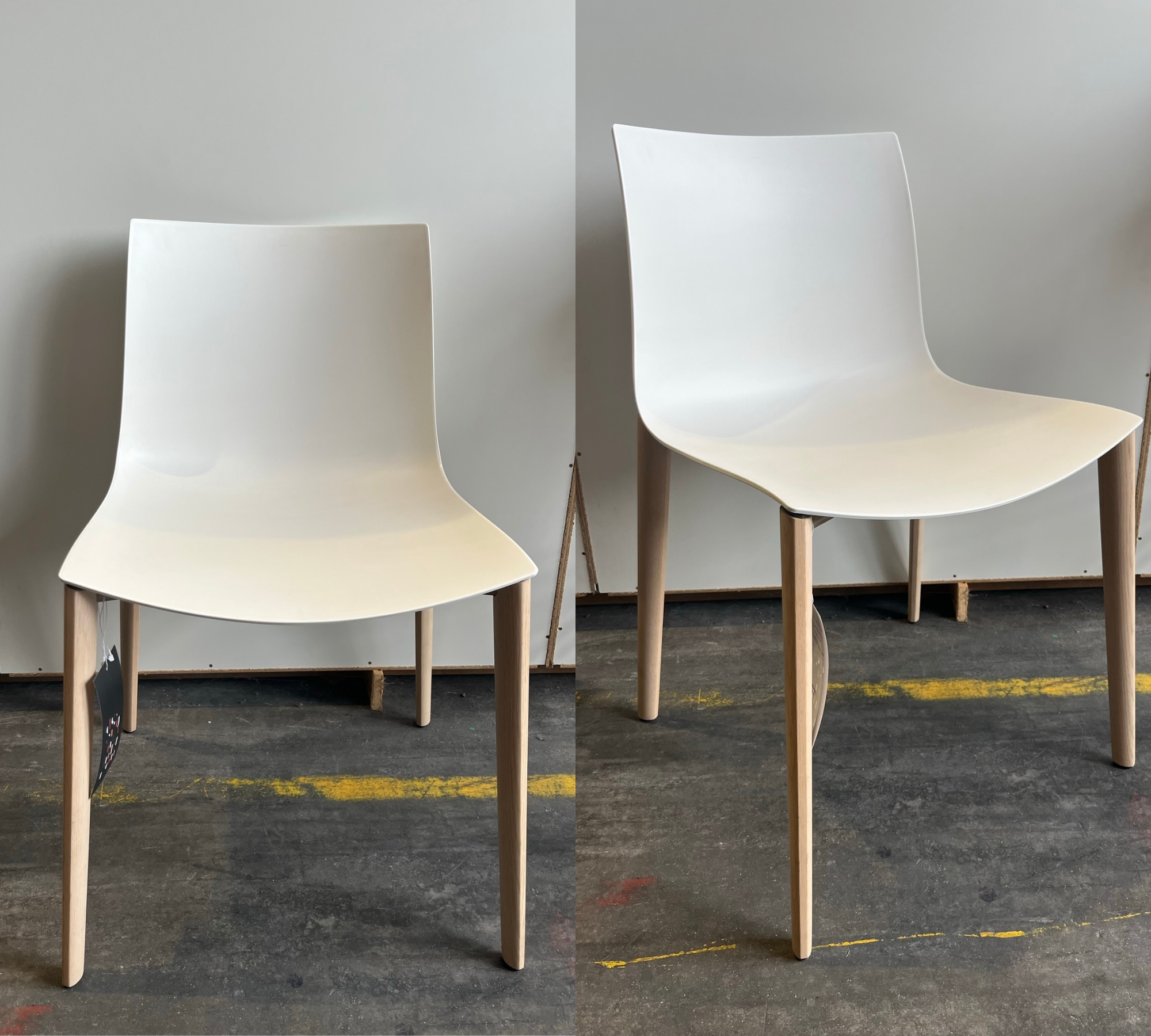 Catifa 46 visitor chair Oak White