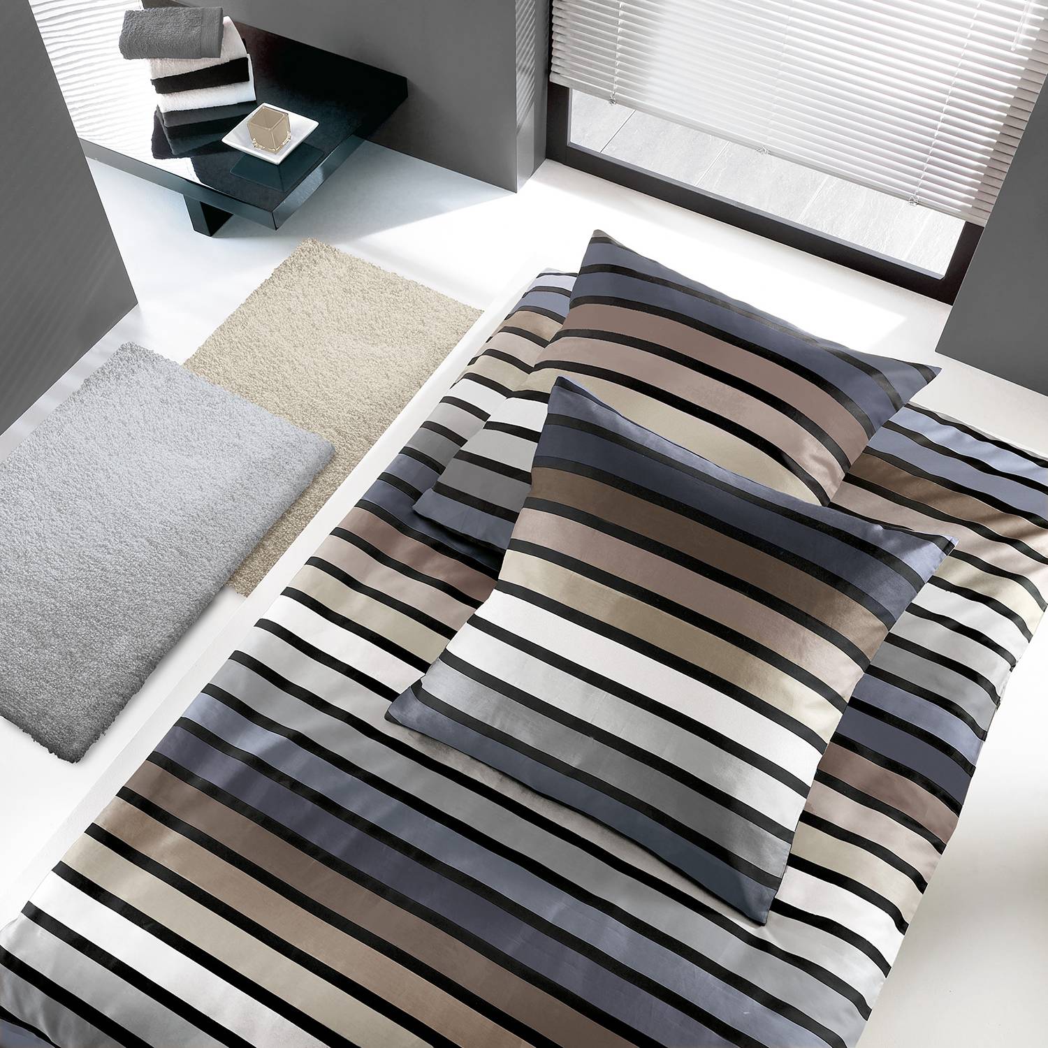 Rimini Bedding Cotton 155x220cm Pillow 80x80cm