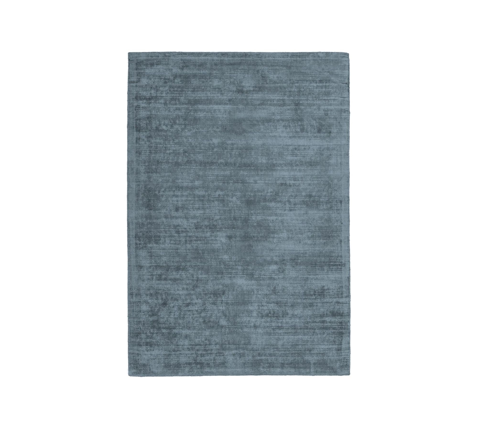 Kurzflorteppich Bambusseide Blau 120 x 170 cm