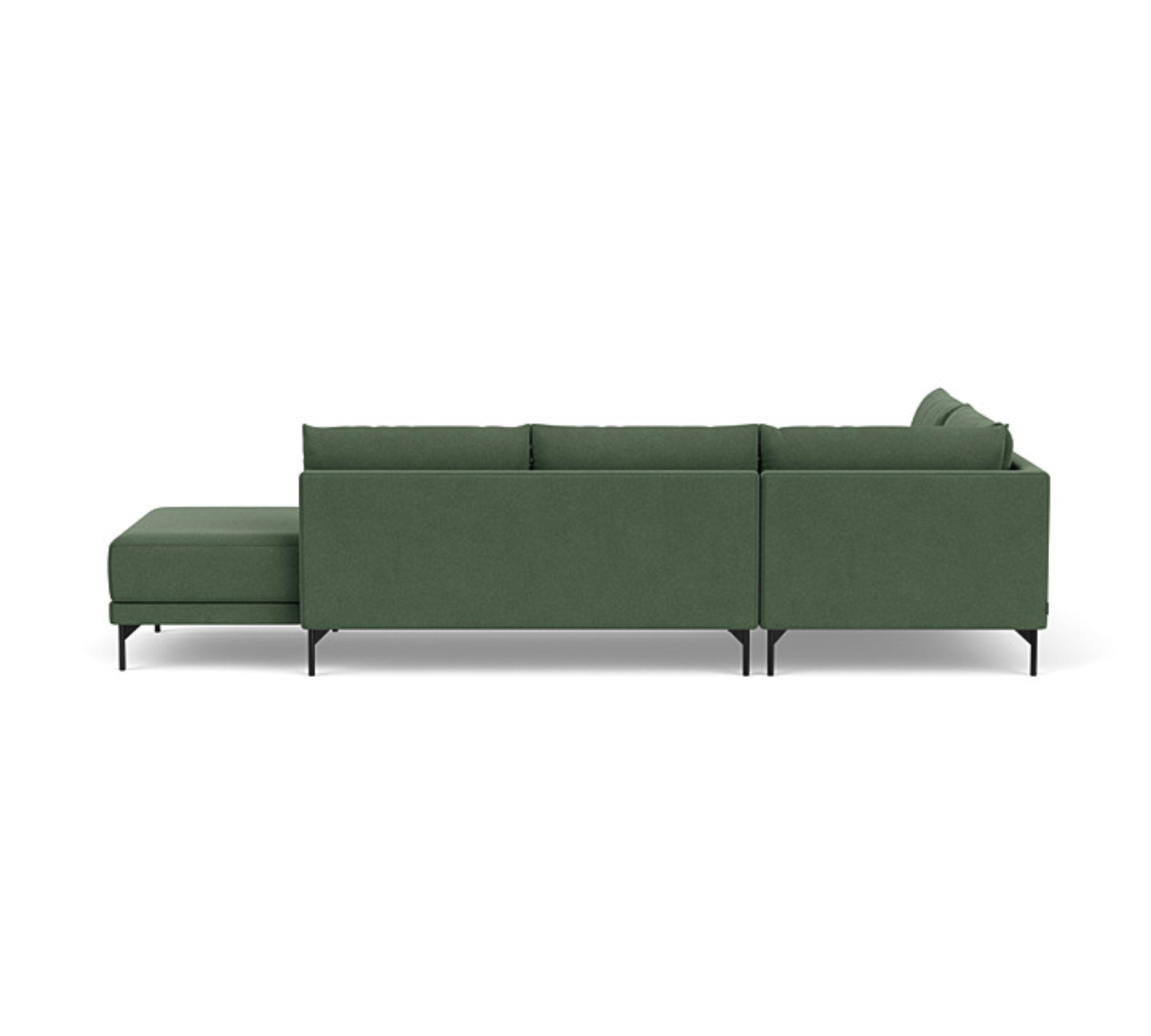 Vivica Schlafsofa Récamiere Links Cura Dark Green