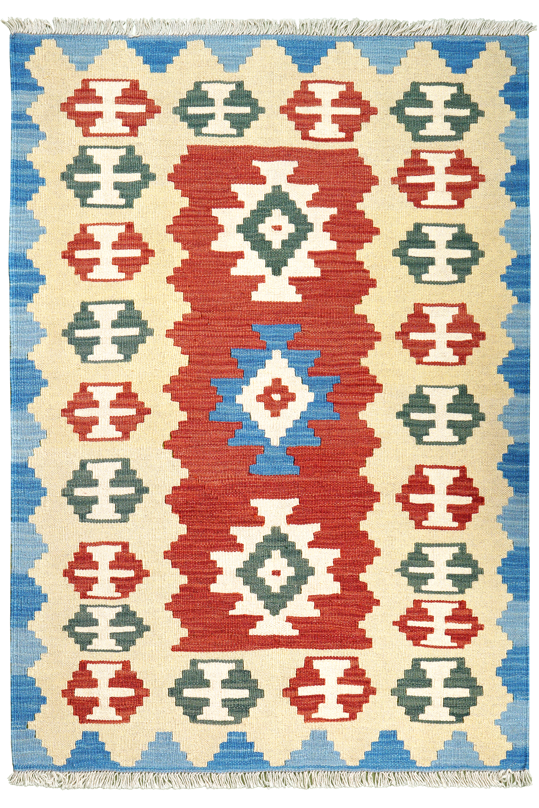 Kilim Gashgai Teppich Mehrfarbig