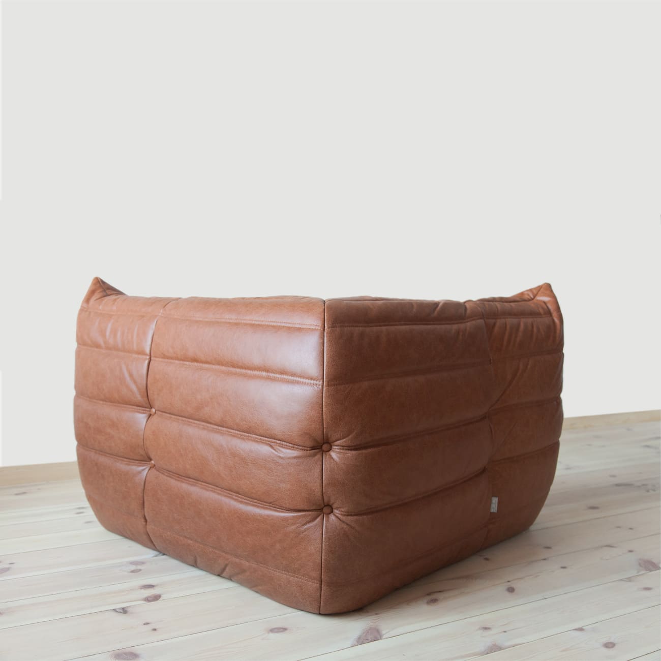 Togo Ecksofa Pull-Up-Leder Kentuckybraun