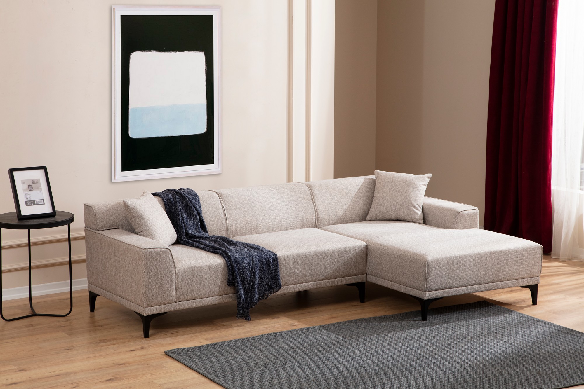 Petra R Corner Sofa White
