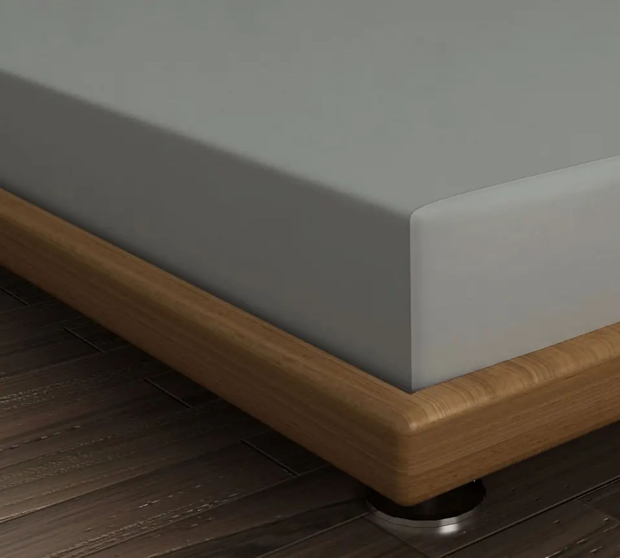 Fitted sheet Cotton Dark Grey 100cm x 200cm