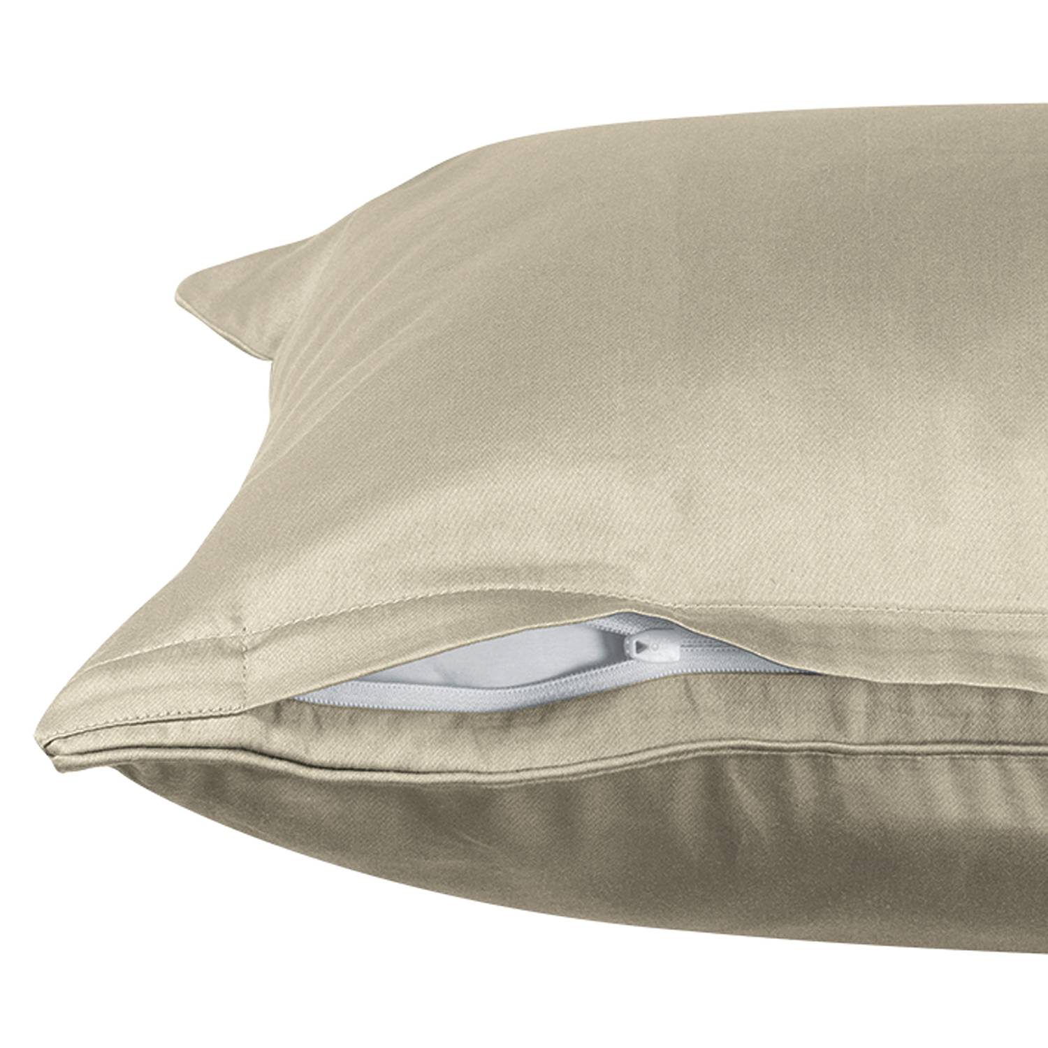 Kissenbezug Pure Baumwolle Beige