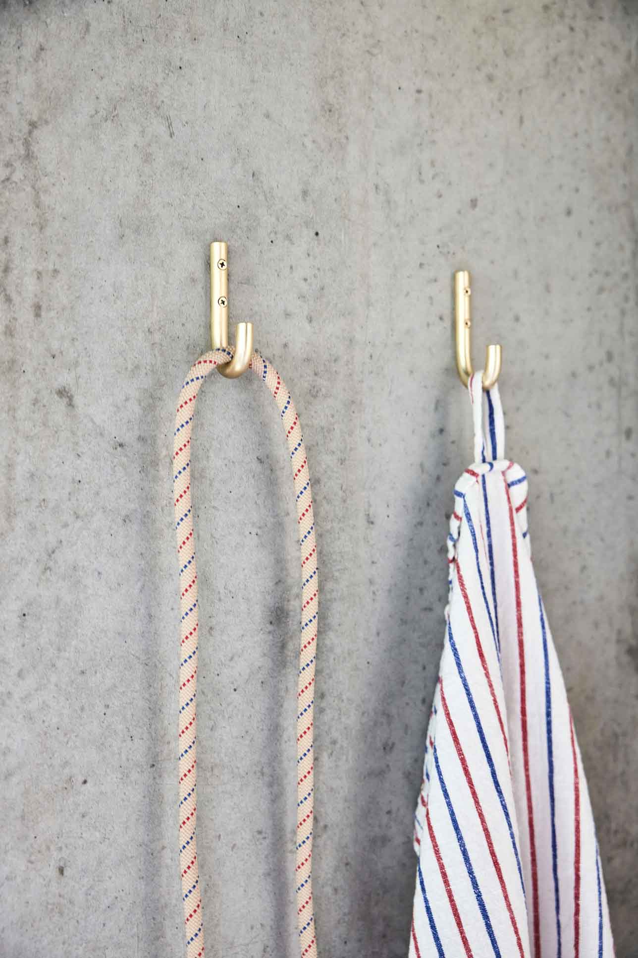 2x Pieni Haken Edelstahl Silber