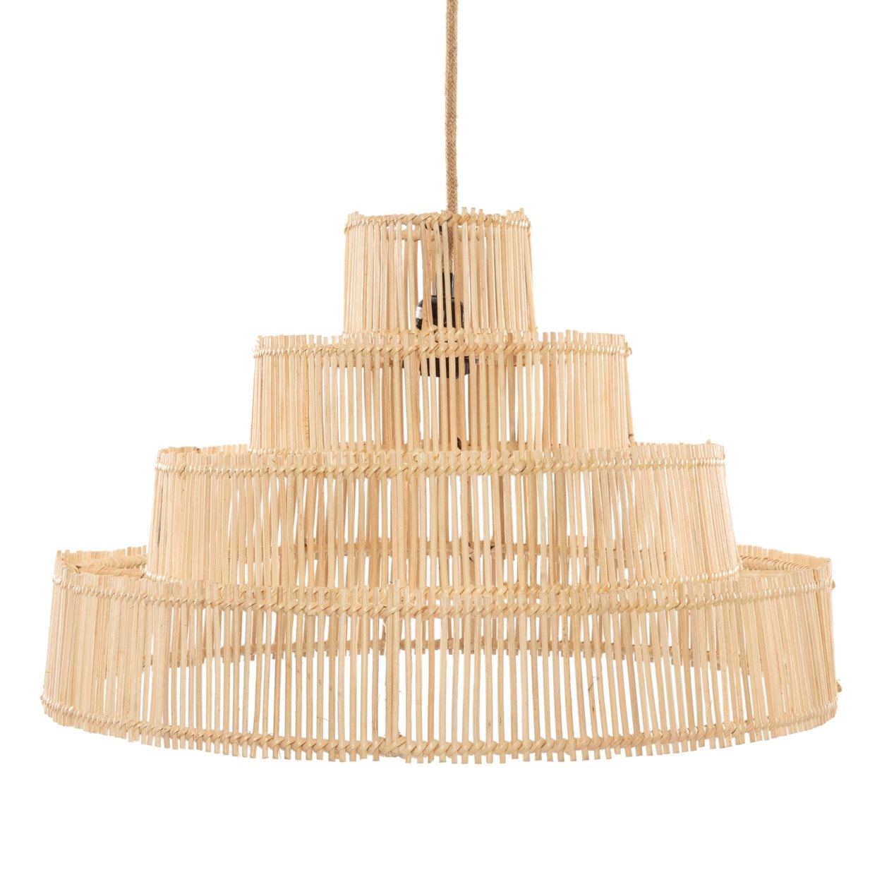 Pendelleuchte M Rattan Natur