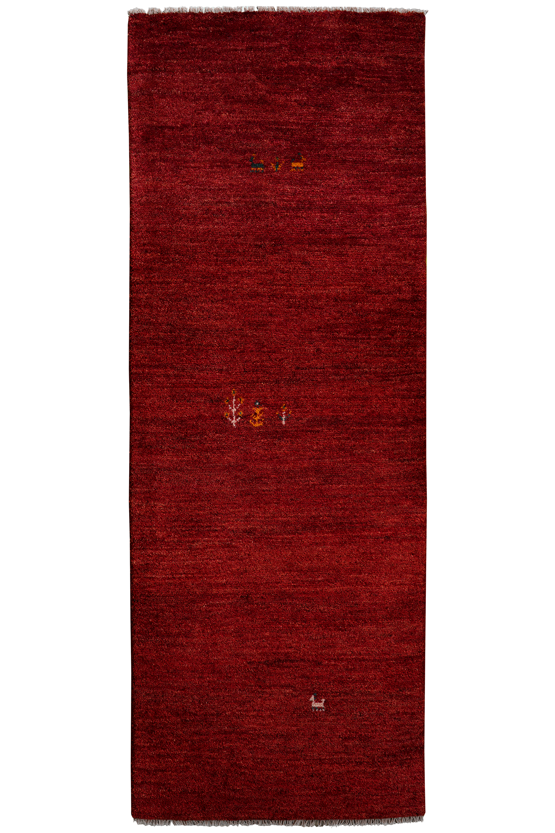 Rizbaf Gabbeh-Teppich Wolle Rot