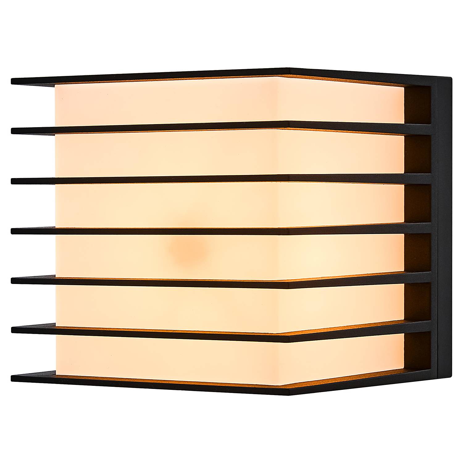 Fluctus Wandleuchte Aluminium Schwarz 1-flammig