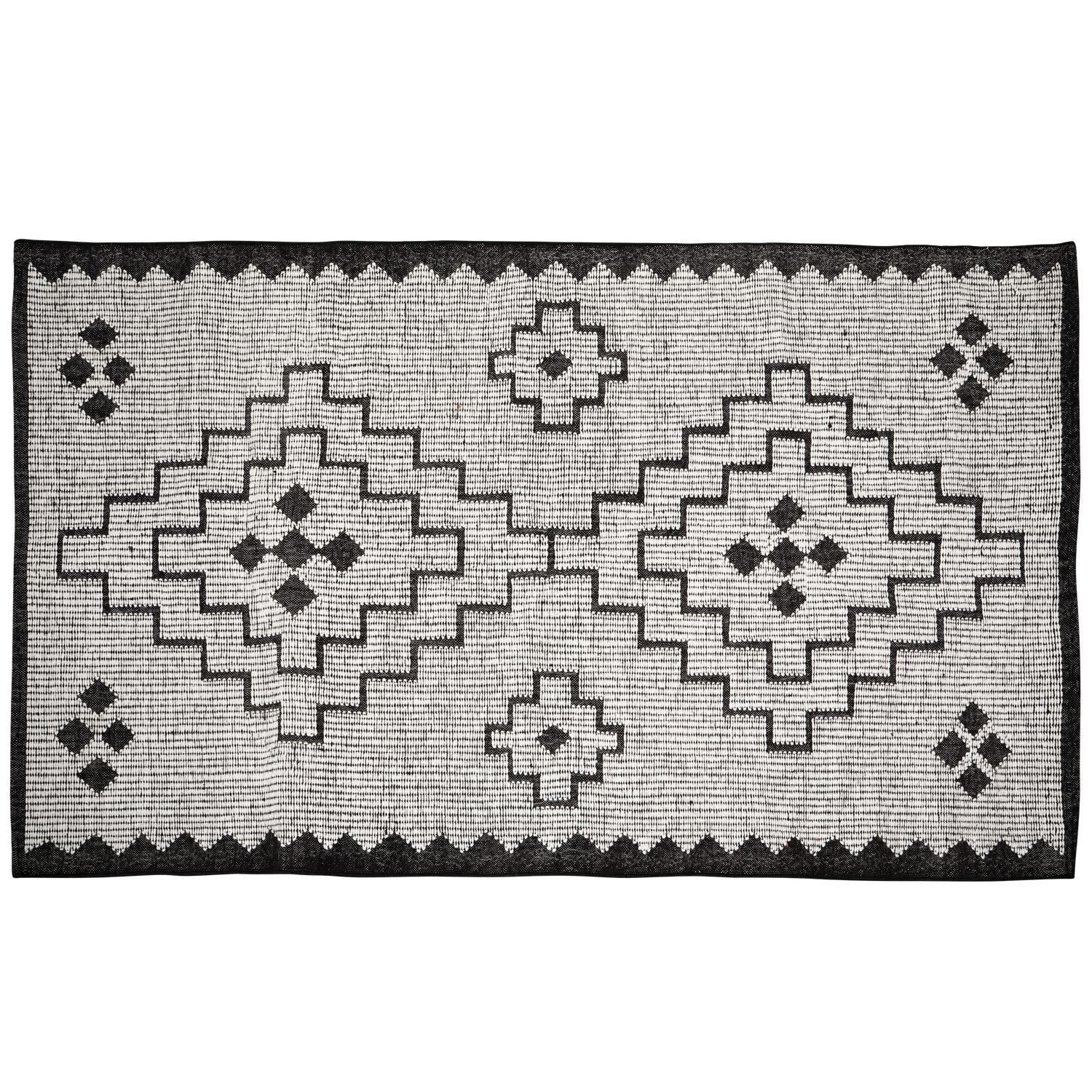 OMARI Teppich Wolle Jute 160x230cm