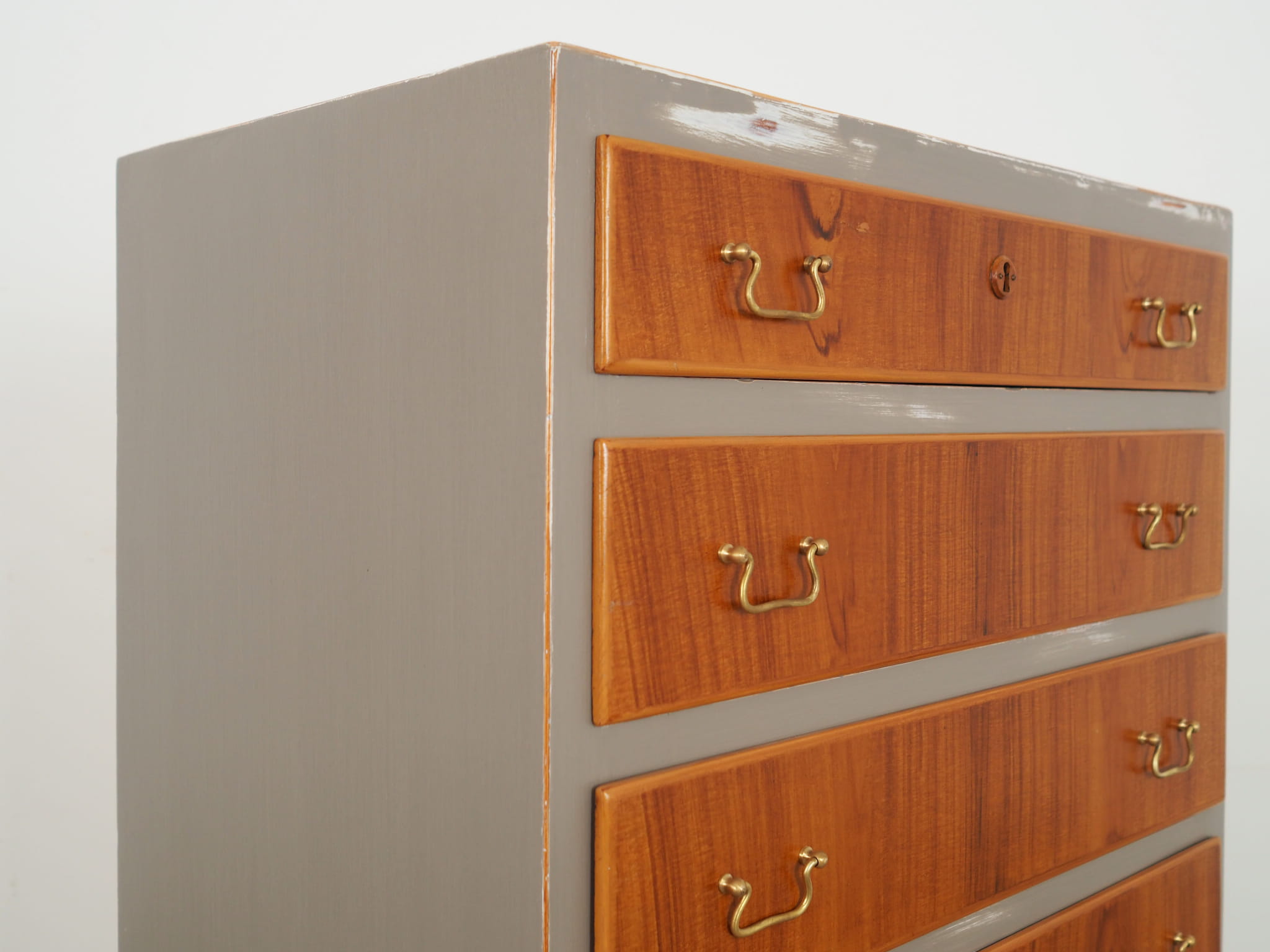 Vintage chest of drawers walnut brown 1960s