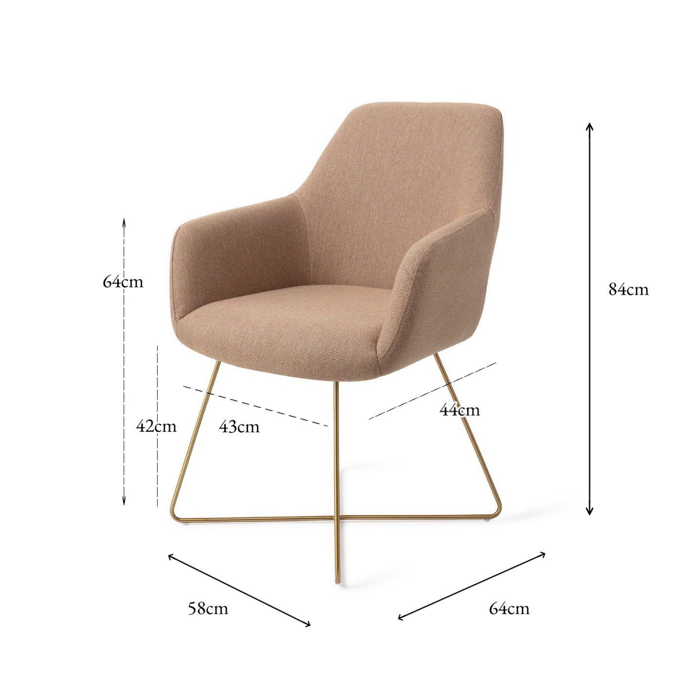 Hiroo Dining chair Whisper Wheat