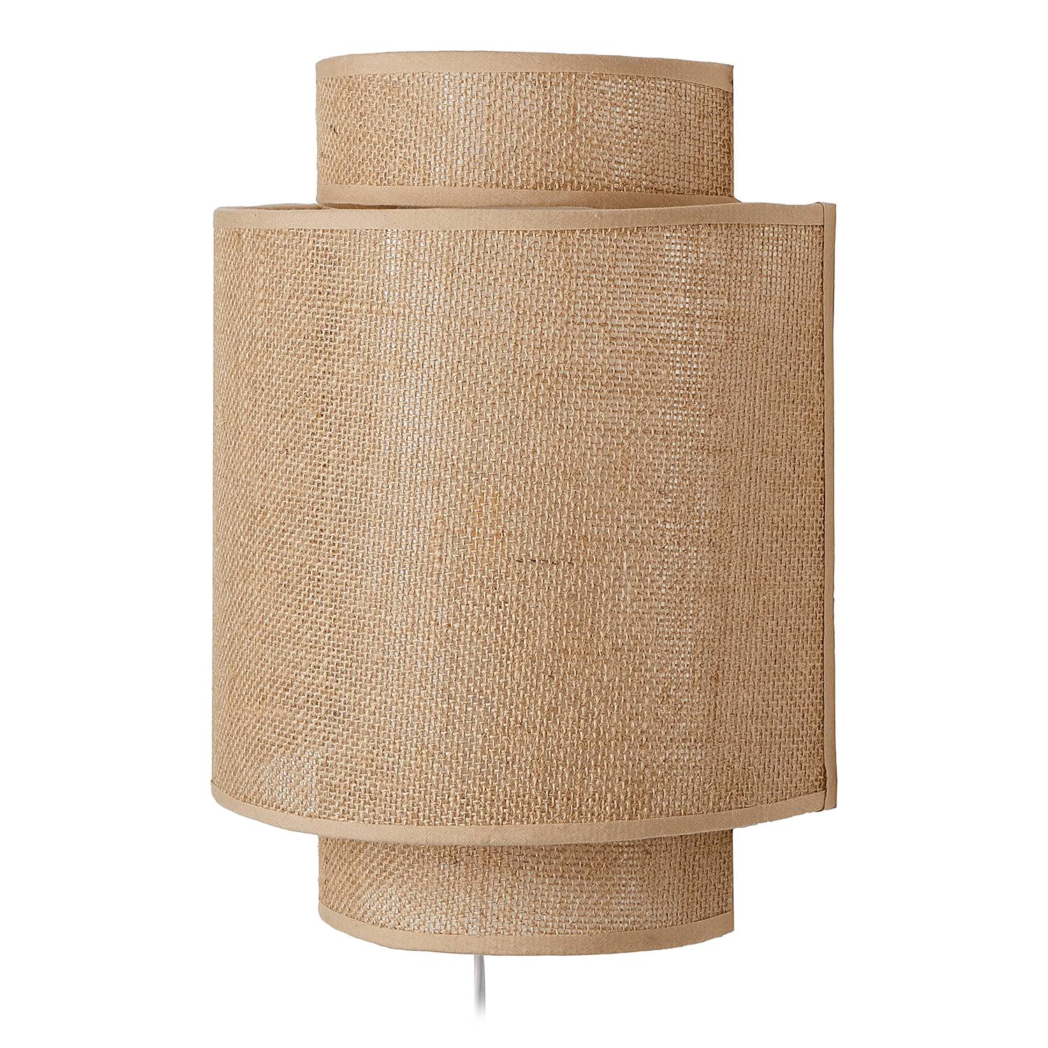 Wandleuchte Rawa Linen Rattan Braun