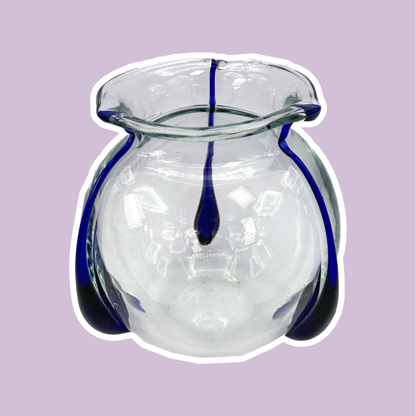 Jugendstil Vase Glas 1910er Jahre