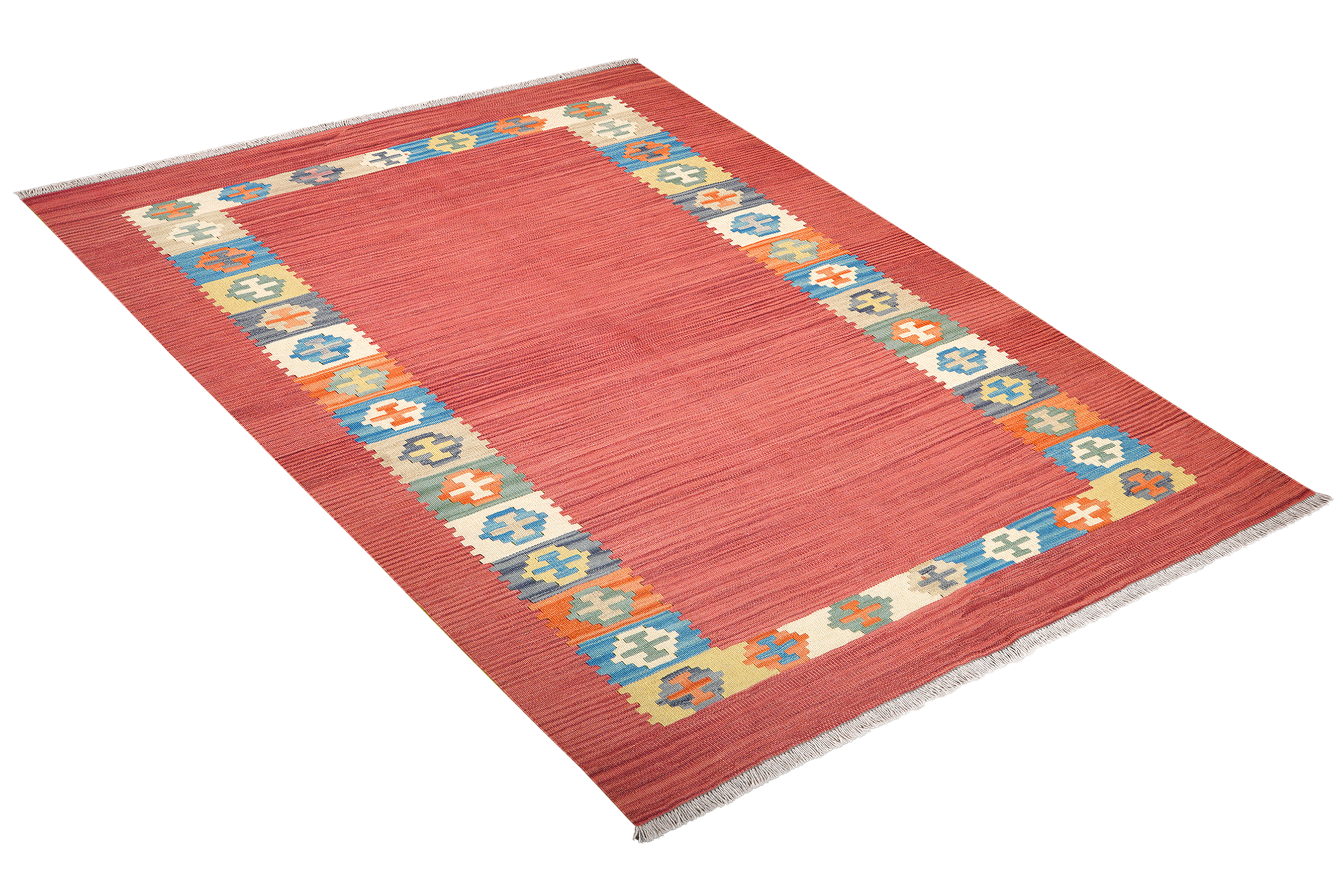 Kelim Gashgai Carpet Wool Red