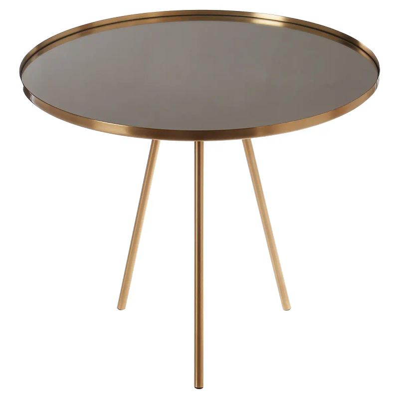 Corra Gold Finish Spiegelplatte Beistelltisch
