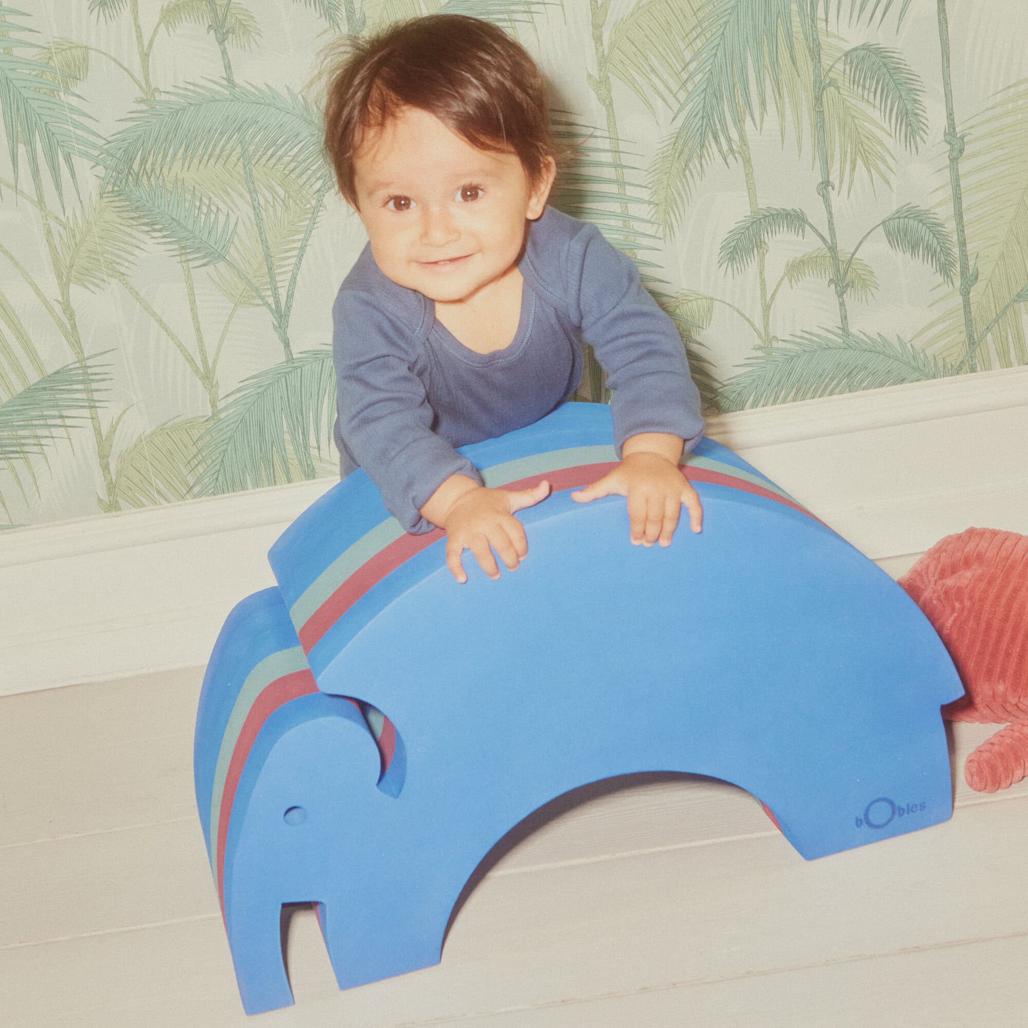 Elephant Large Stool Blue