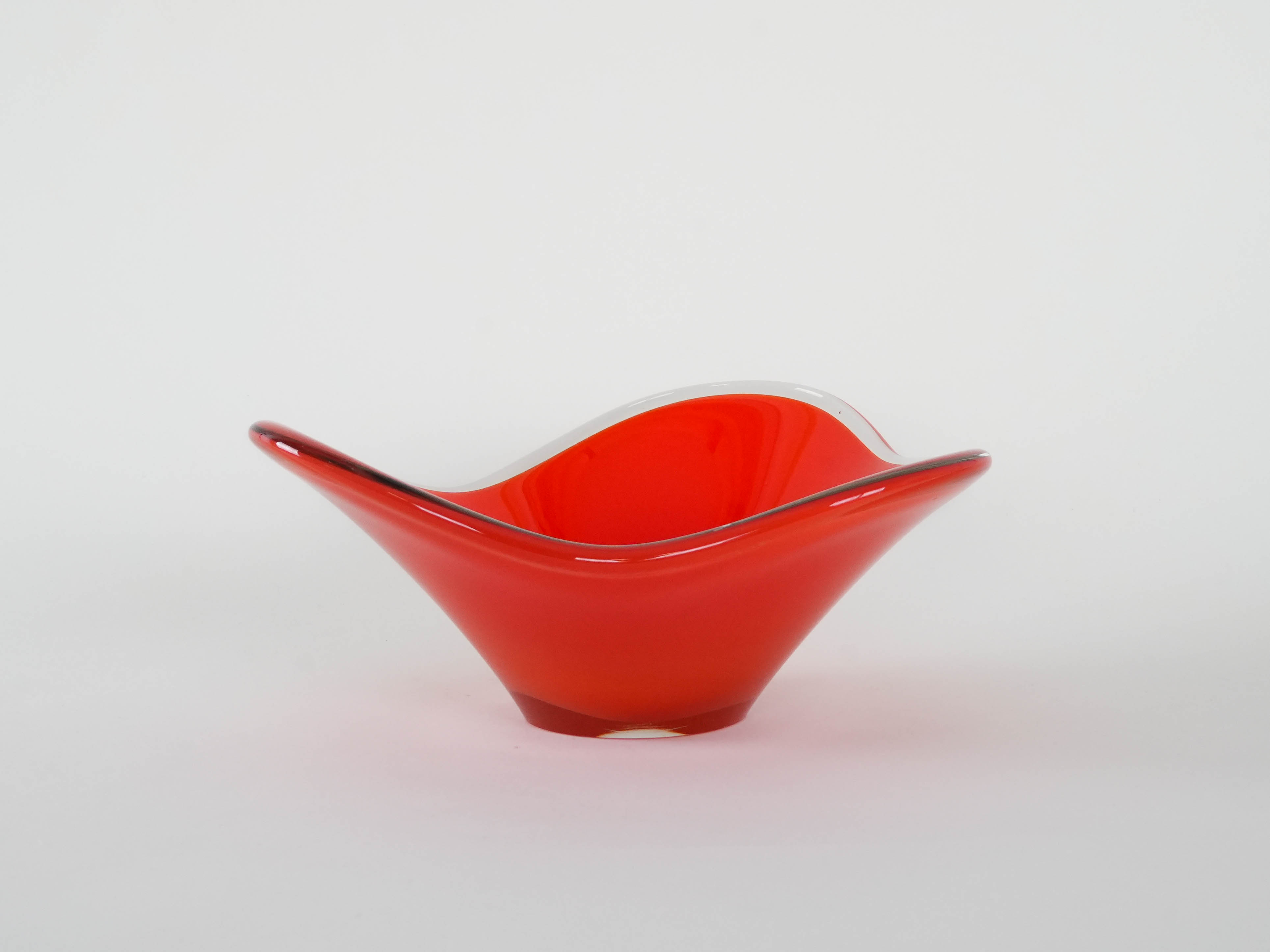 Plate Murano glass Red 1960s