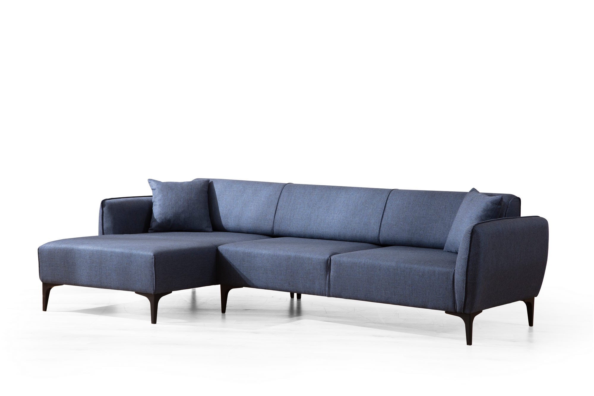 Belissimo Ecksofa Links Blau