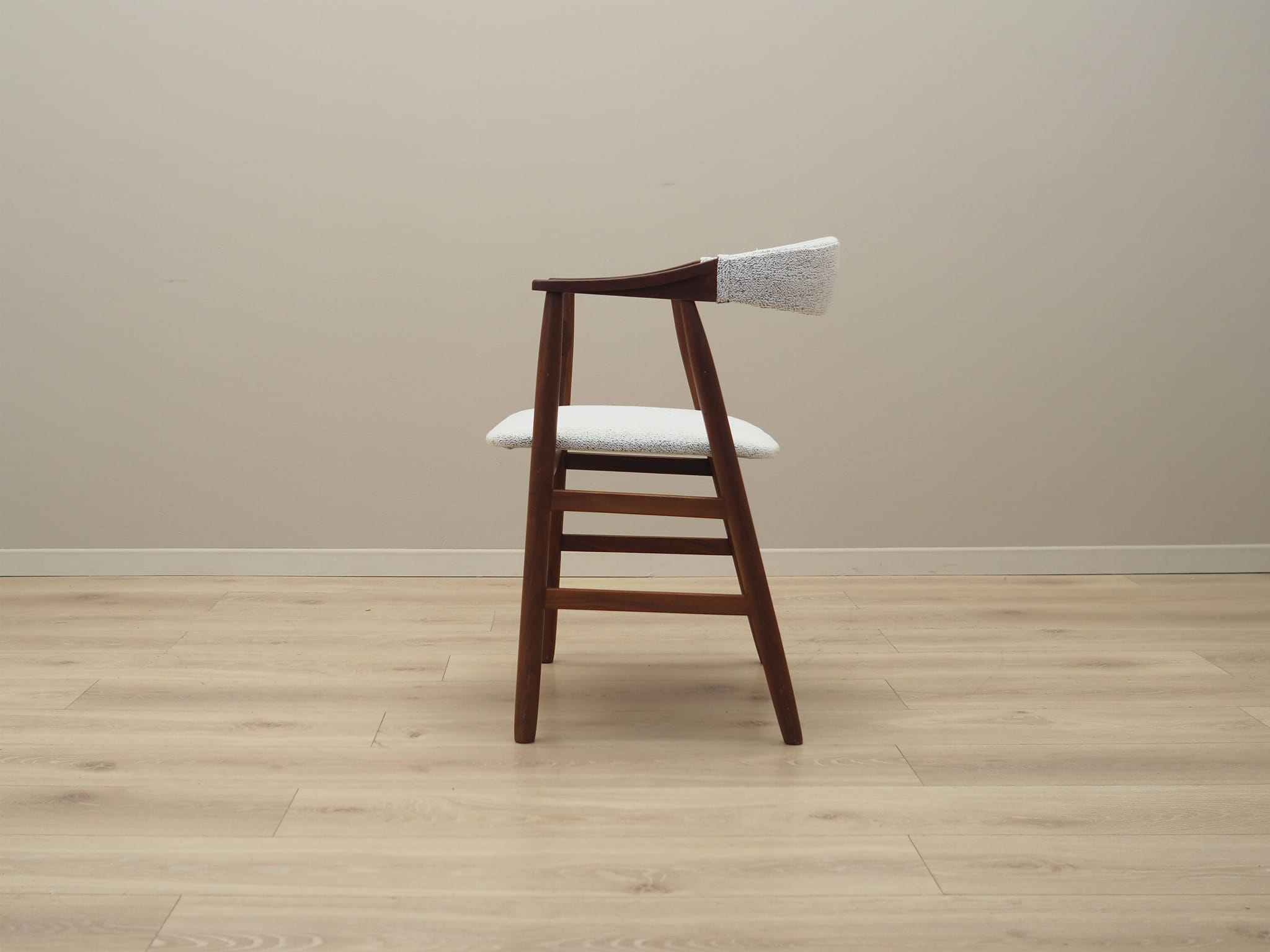Vintage Armchair Teak White 1970s