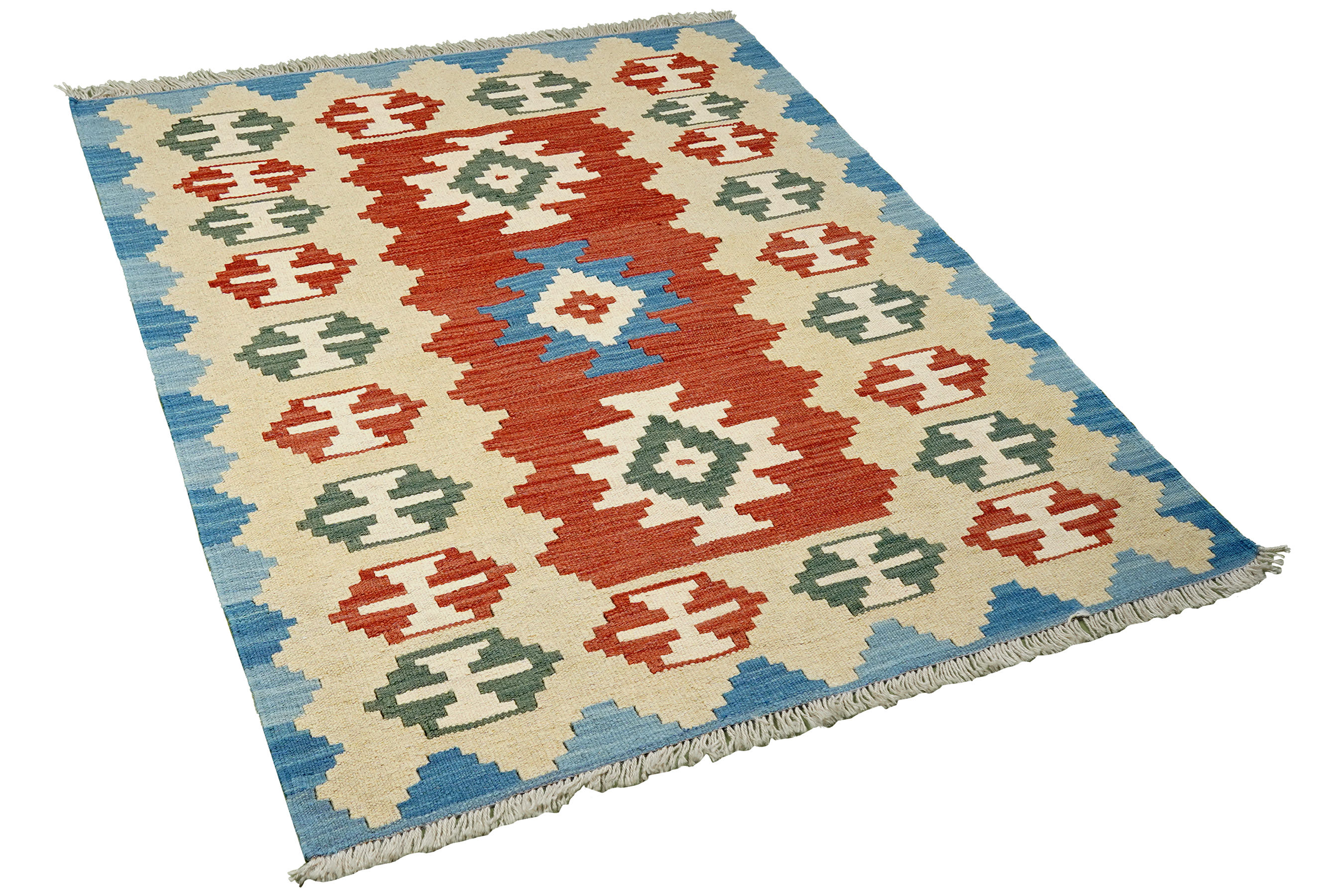 Kilim Gashgai Teppich Mehrfarbig