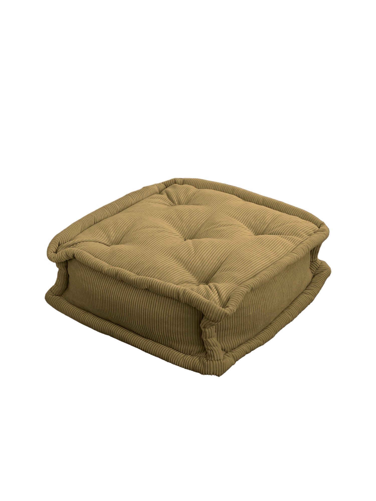 Biskuvi Kissen Samt Khaki