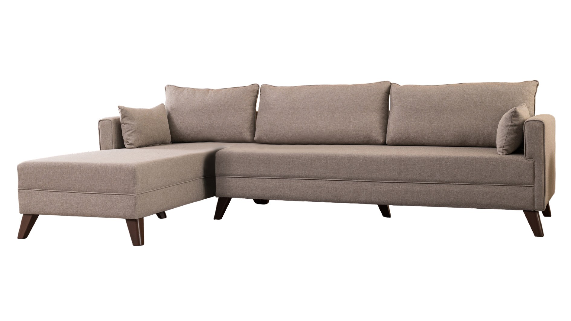 Bella Sofa Récamiere Links  Creme