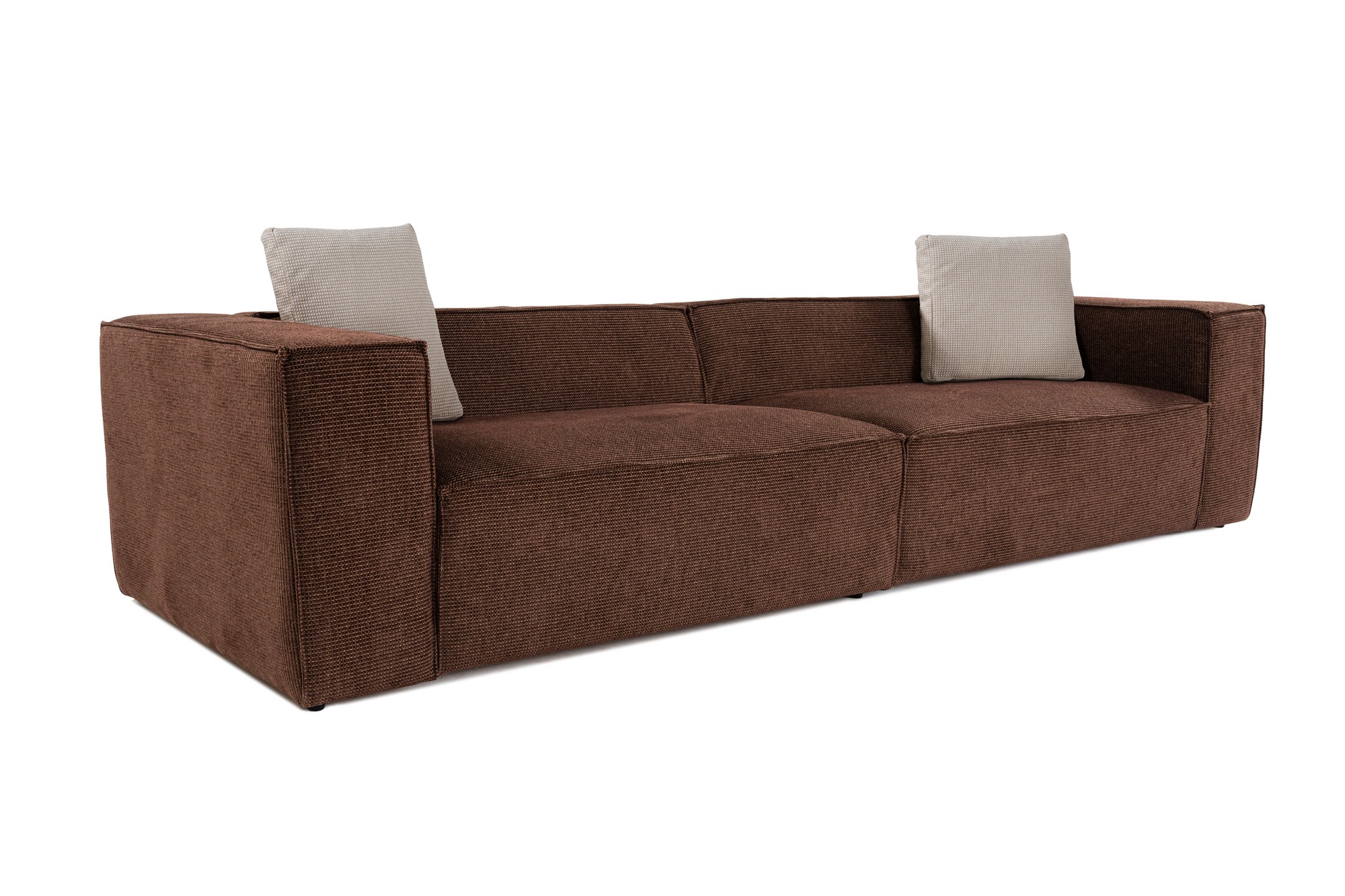 Lora 4-seater sofa brown