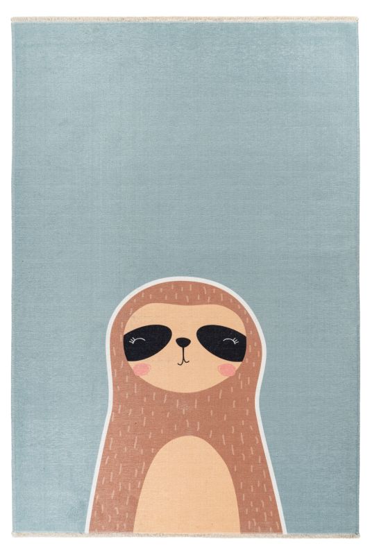 Greta Teppich Sloth Baumwolle Mehrfarbig 115 x 170 cm