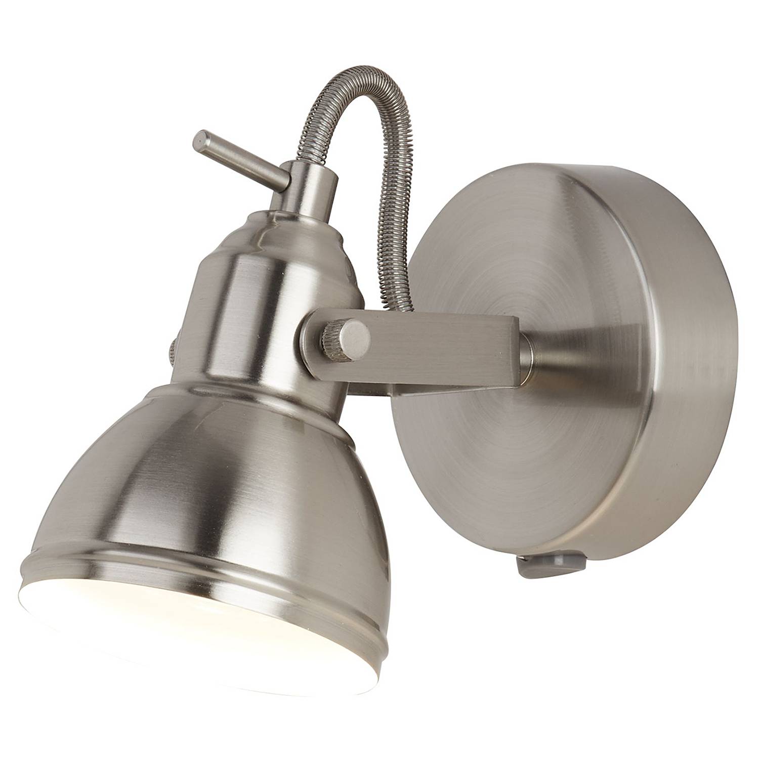 Focus Wandleuchte 1-flammig Stahl Silber