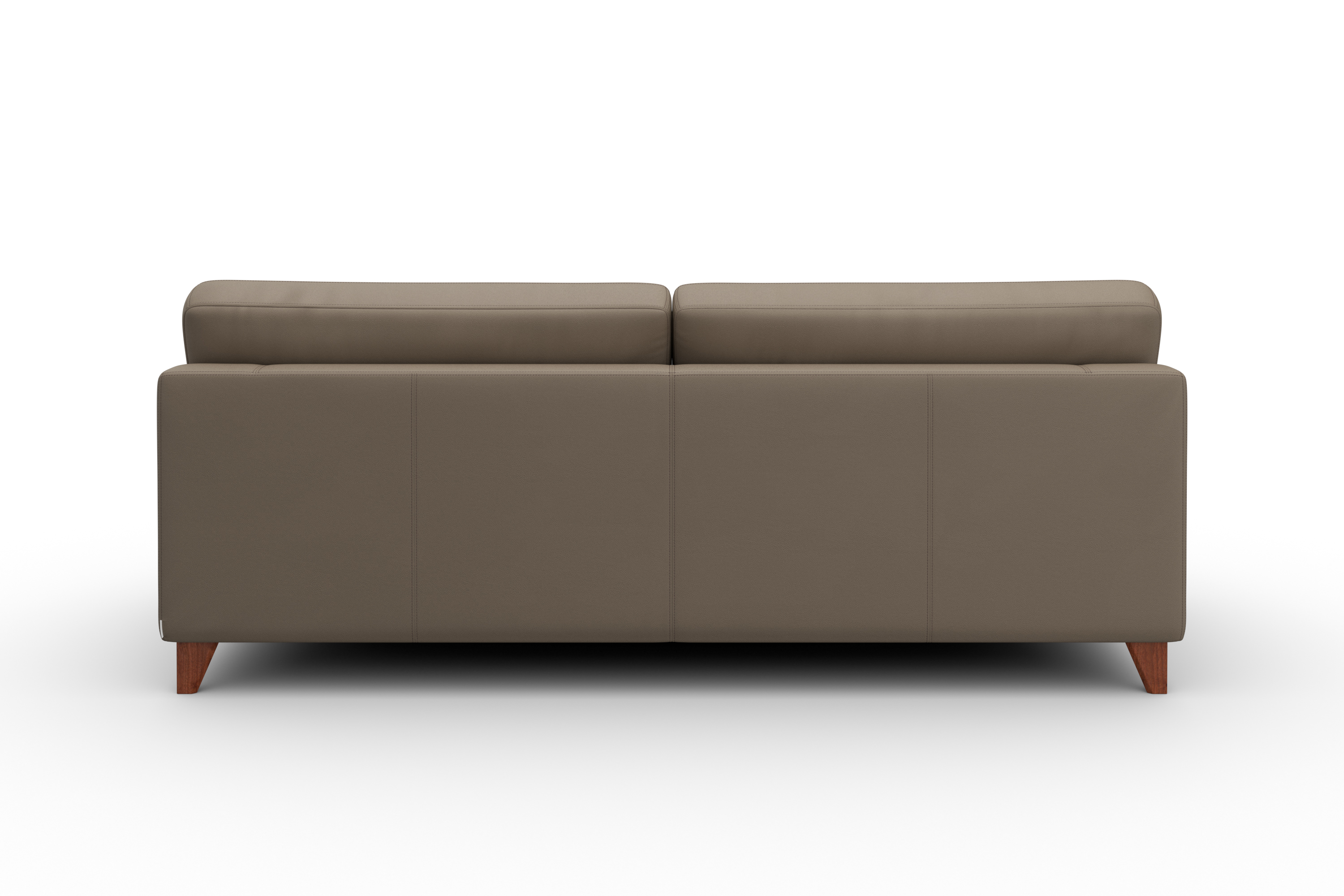 Diego Sofa 3-Sitzer Leder Grau