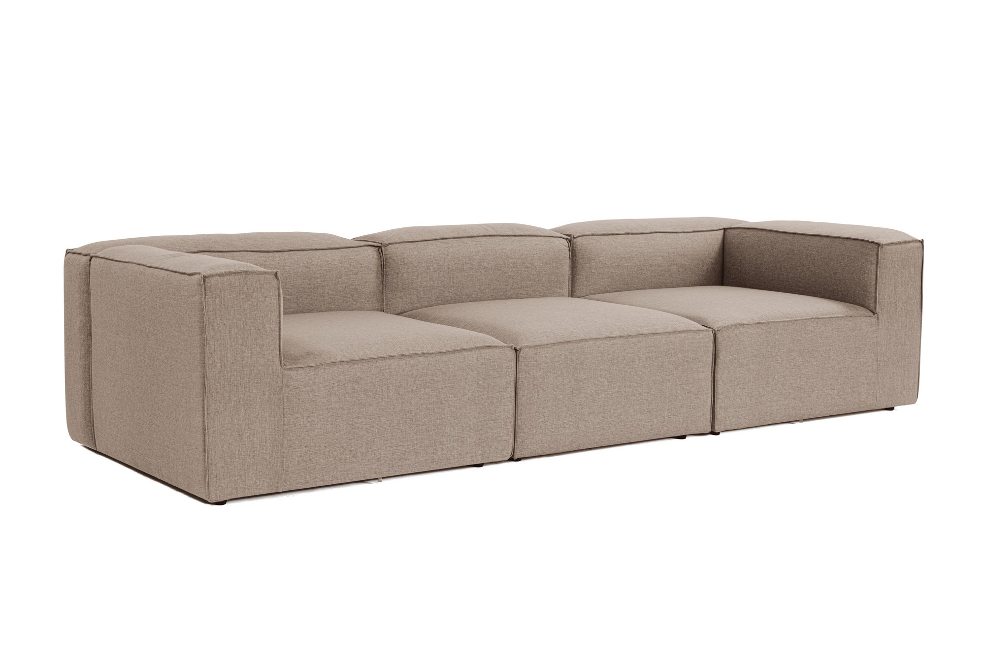 Valentina Sofa 3-Sitzer Braun