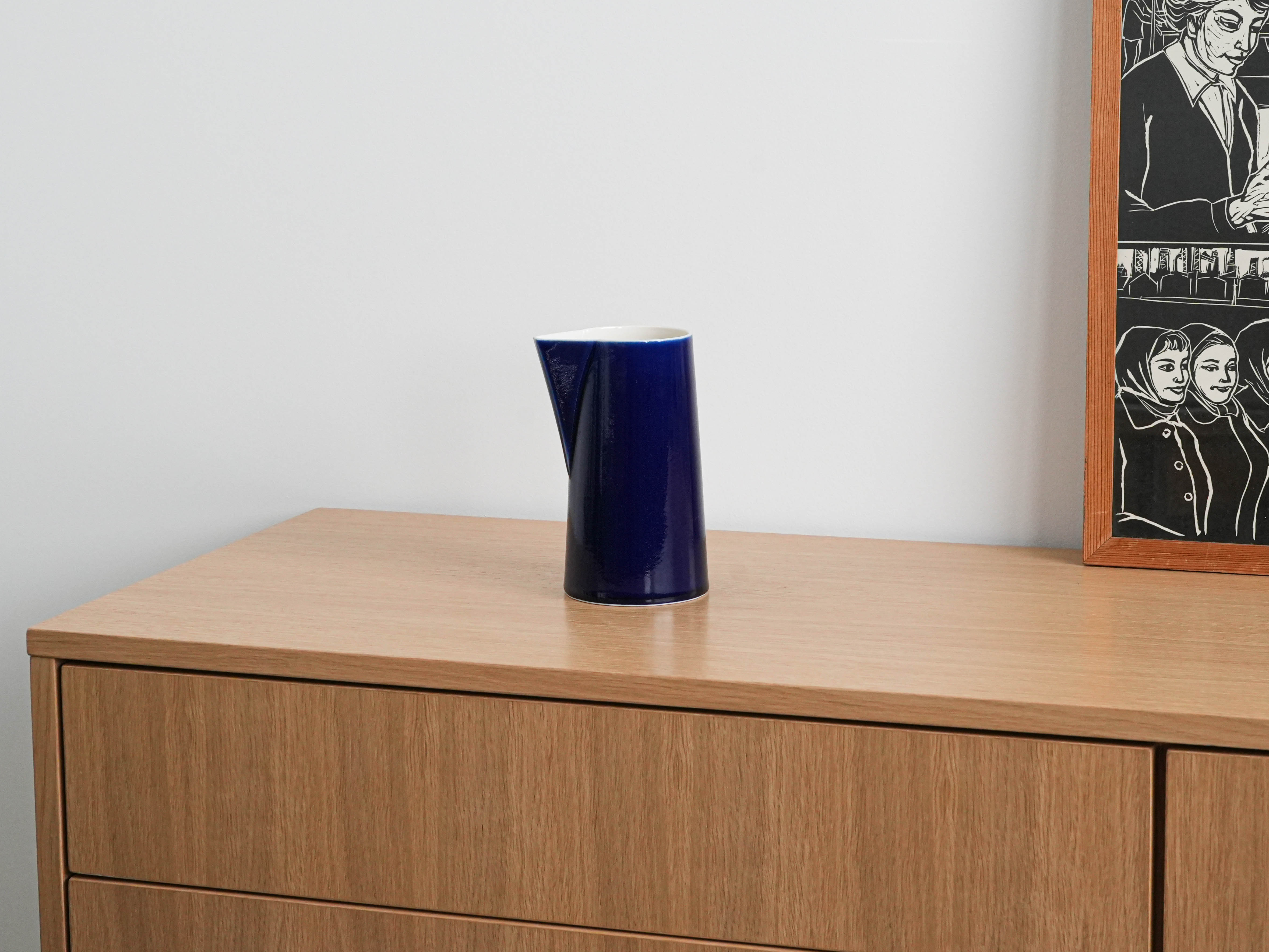 Ceramic jug Blue