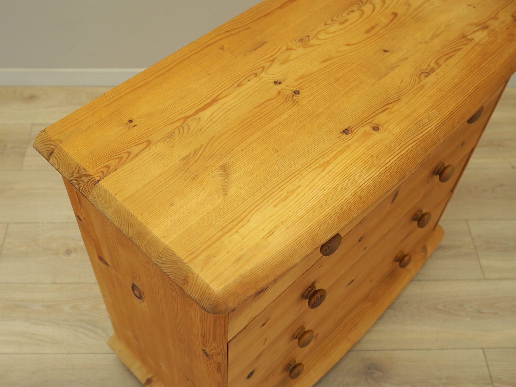 Chest of drawers Pine wood Brown