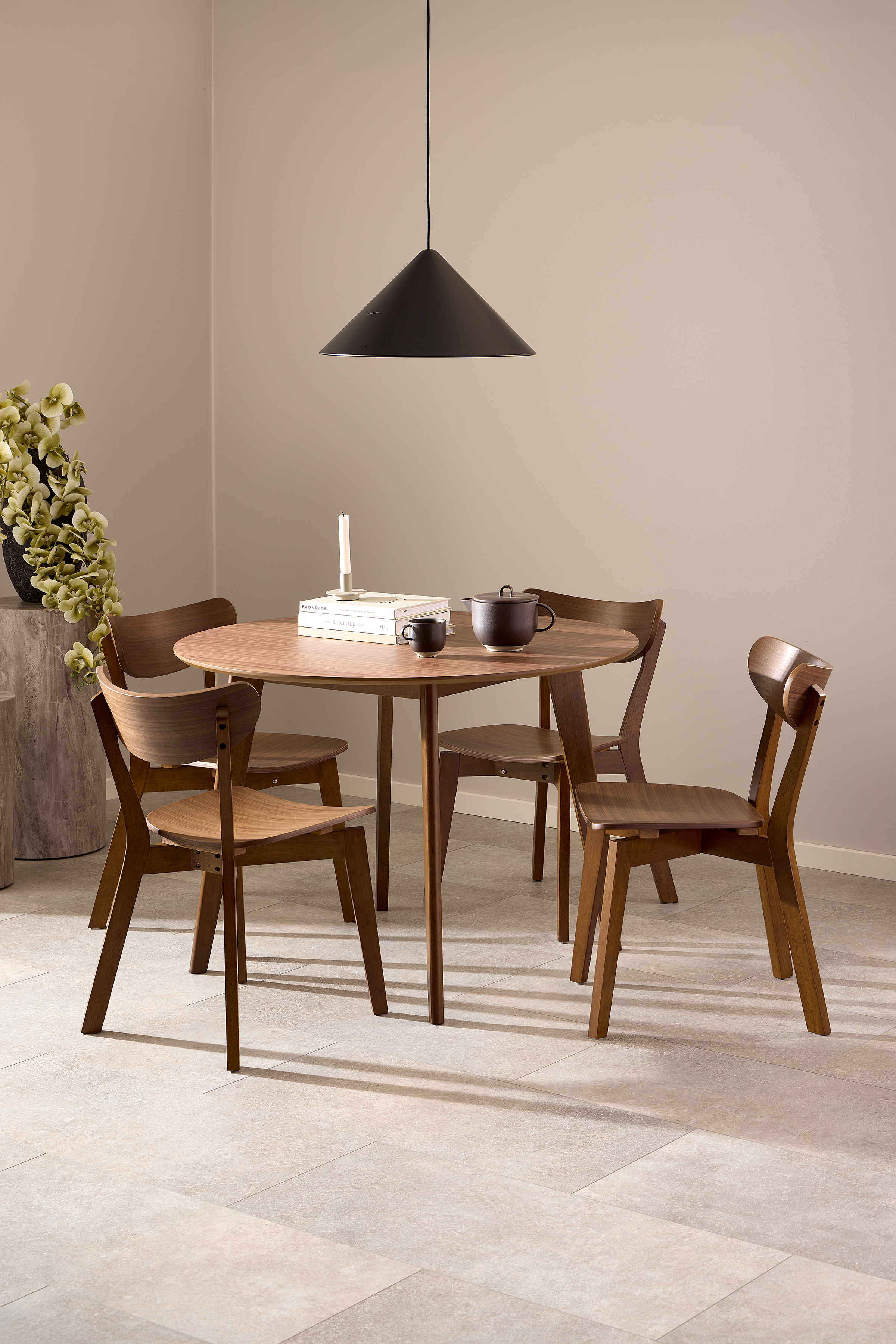 Rigby Esszimmerstuhl 2er-Set Walnuss