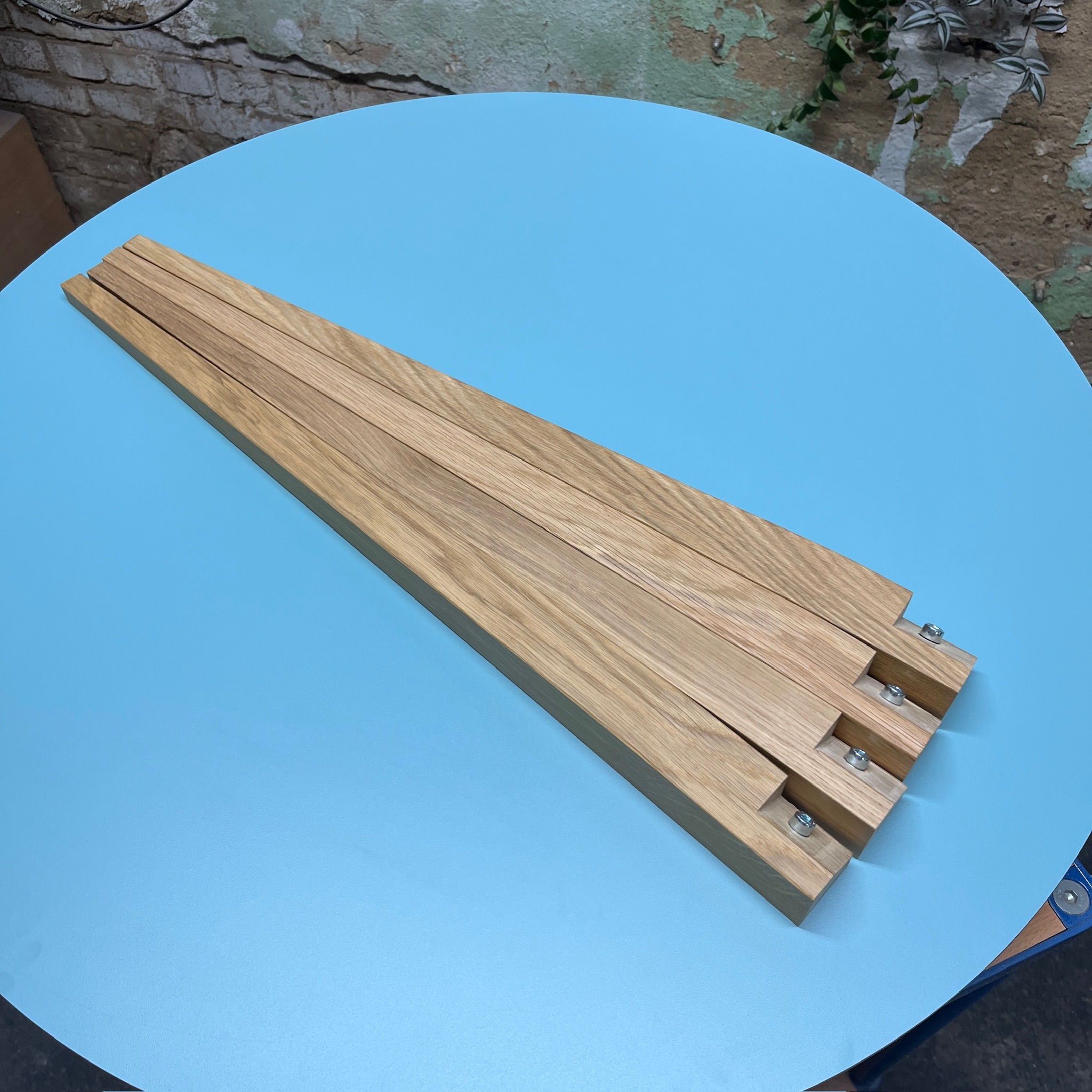 Beluga Table Wood HPL Turquoise Ø 90cm