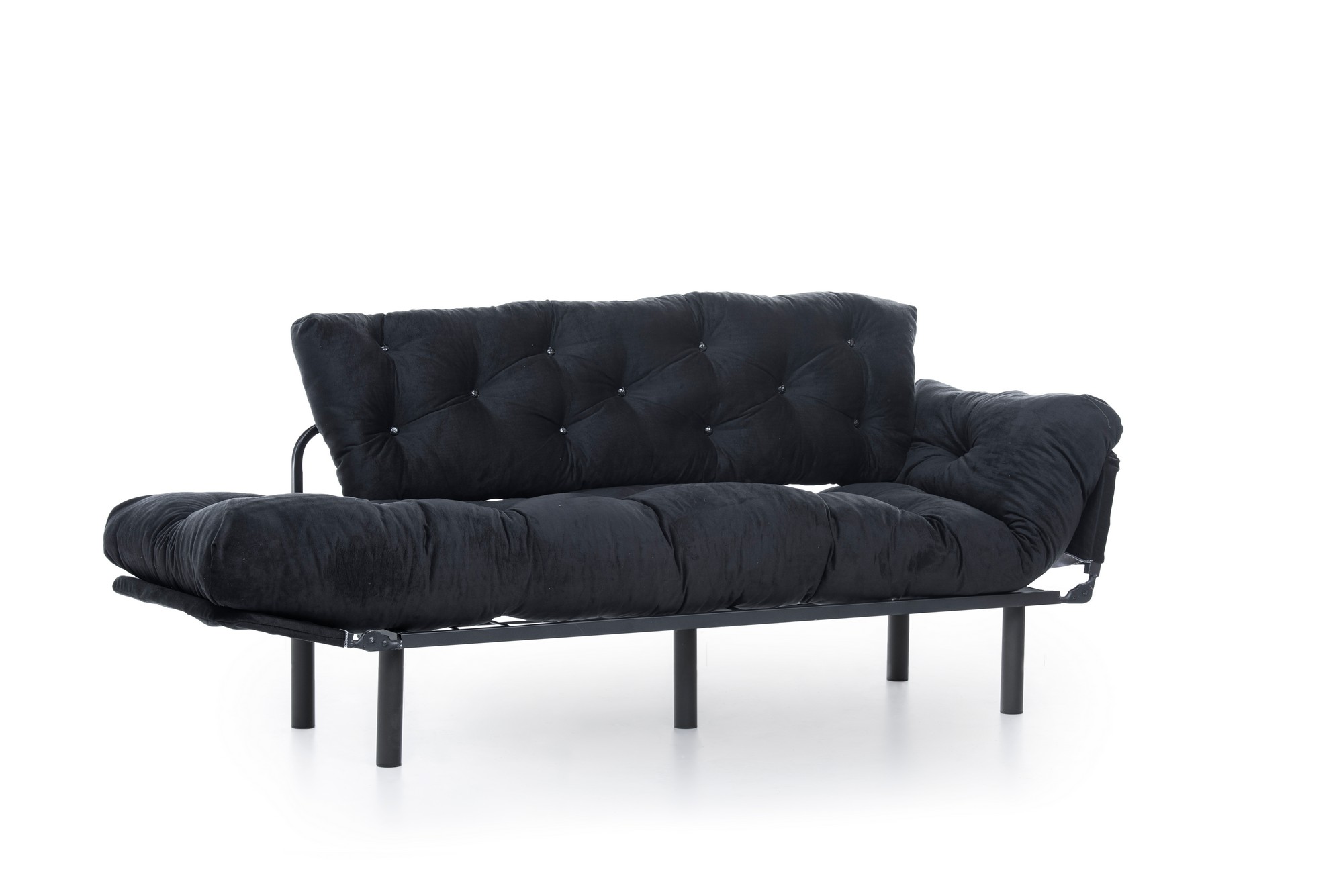 Nitta Triple Schlafsofa 3-Sitzer Schwarz